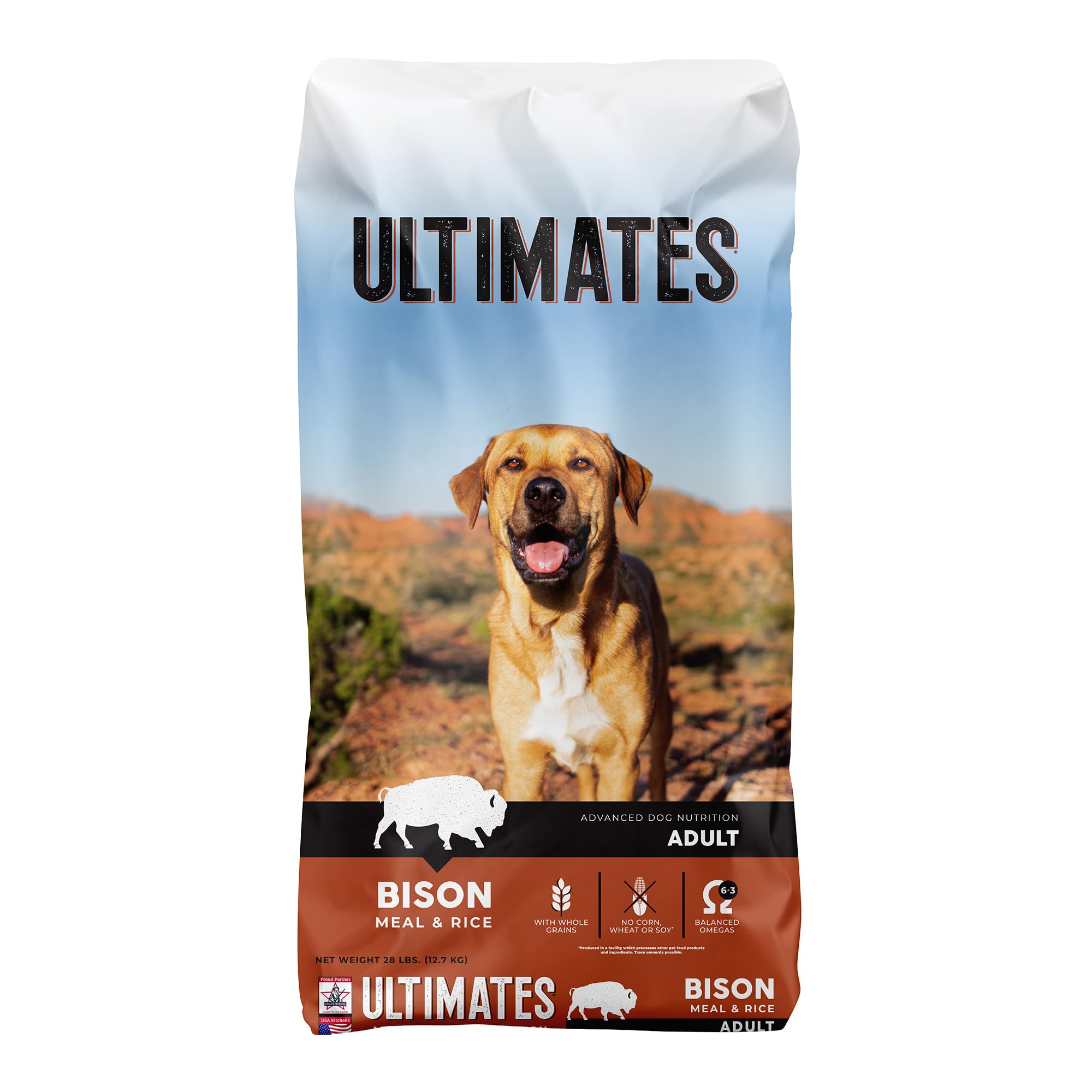 Ultimates Bison Meal & Rice Dry Dog Food (28 lb. Bag)