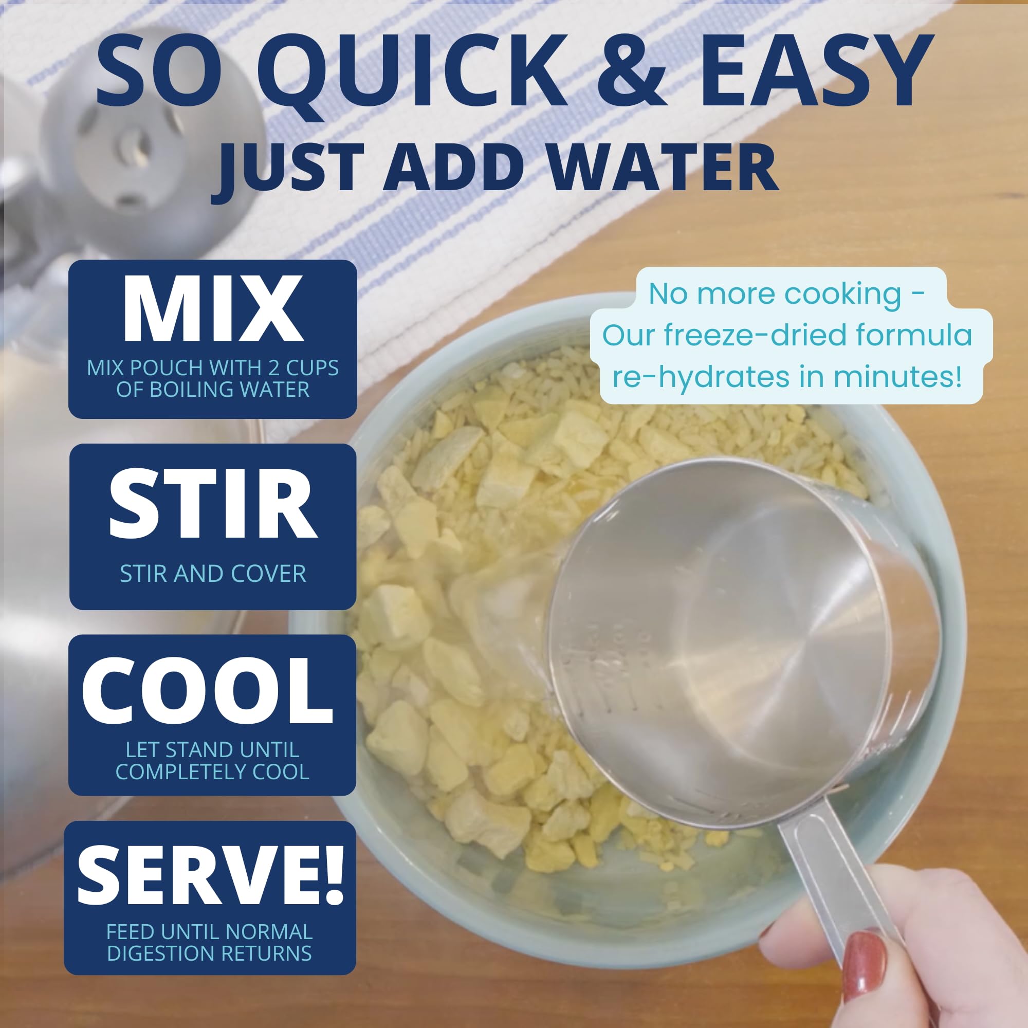 Under the Weather Bland Diet for Dogs | Easy to Digest for Sick Dogs | Always Be Ready | Contains Electrolytes - All Natural Fre