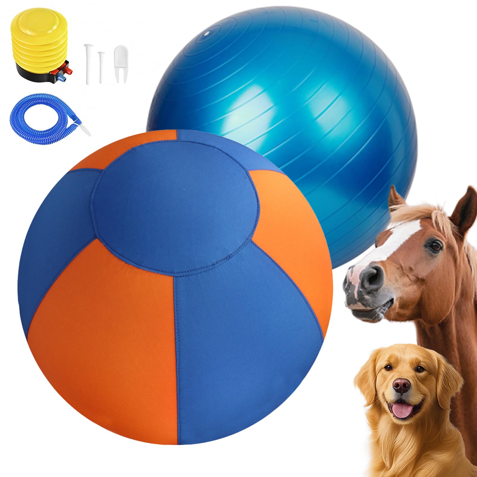 Herding Ball for Dogs - Durable Waterproof Dog Toy, Dual-Layer Large Interactive Pet Play Ball for Australian Shepherds, Cattle 