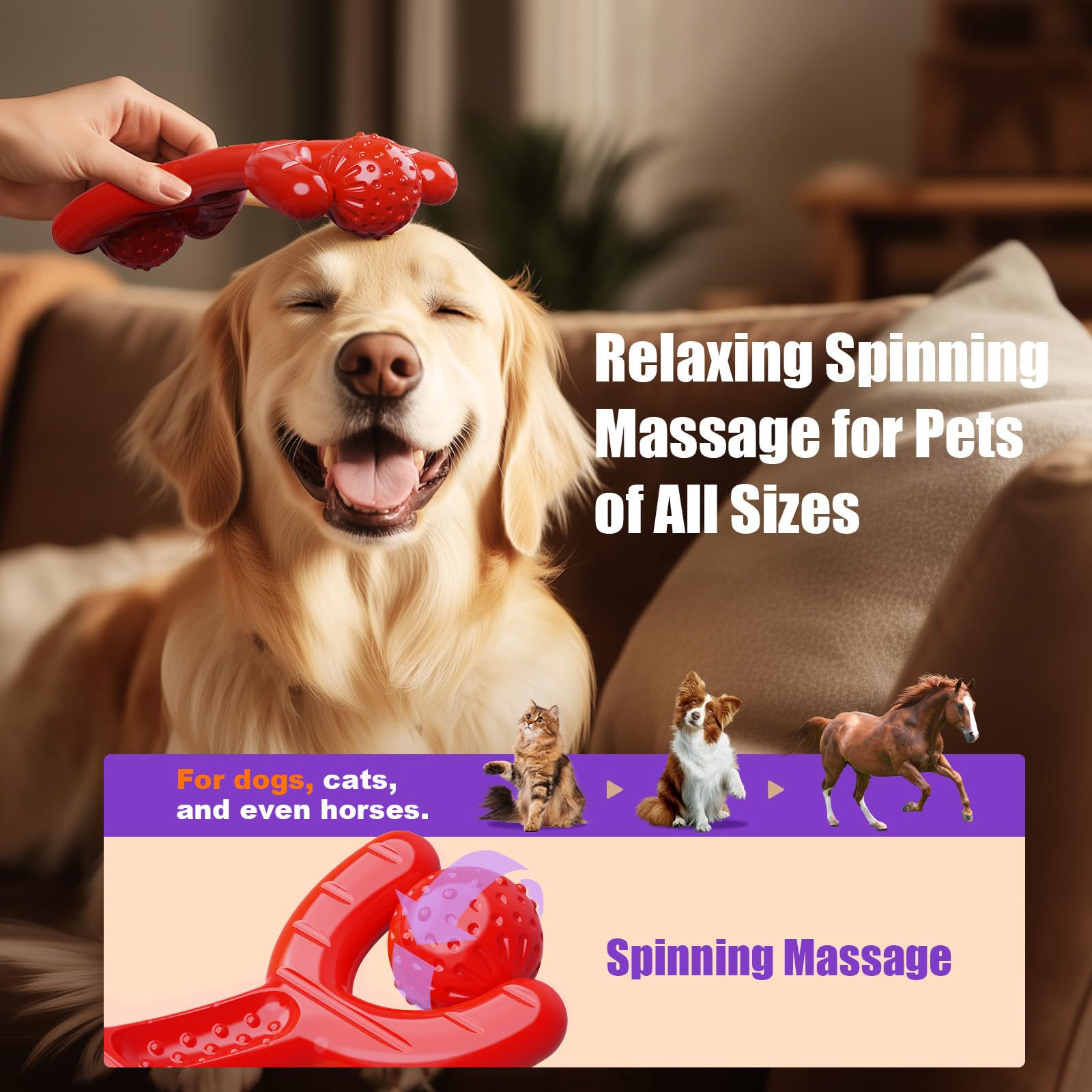 Indestructible Dog Toys for Aggressive Chewers, Heavy Duty Chew Proof Toys for Large Dogs, Durable Interactive Chew Toys for Adu