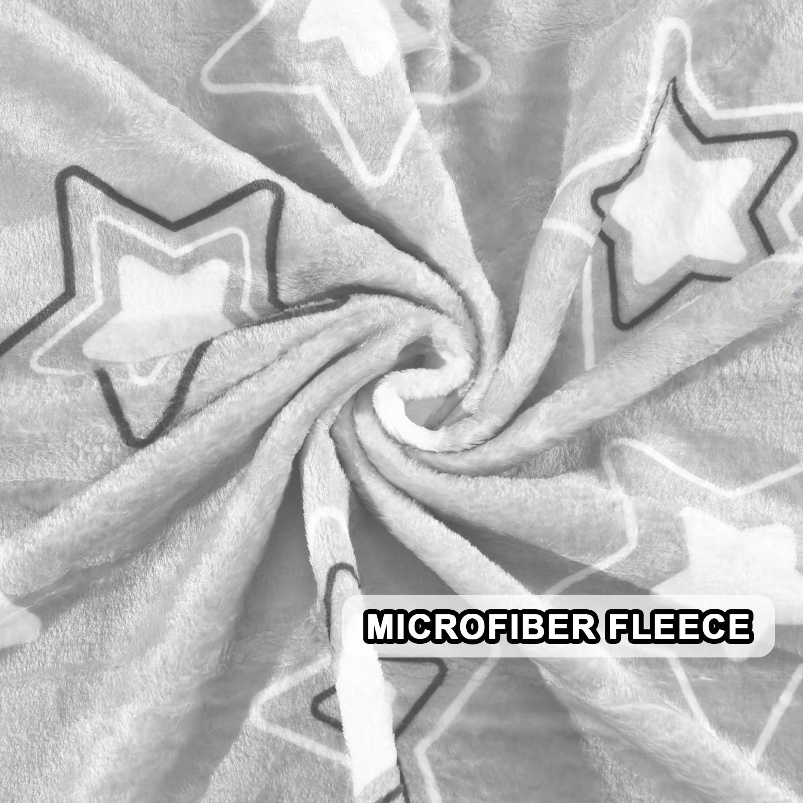 Ahoocustom Dog Blanket,Super Soft Fluffy Premium Fleece Pet Puppy Blanket For Large Medium Dog Cat Mat Cover For Bed Couch,Star