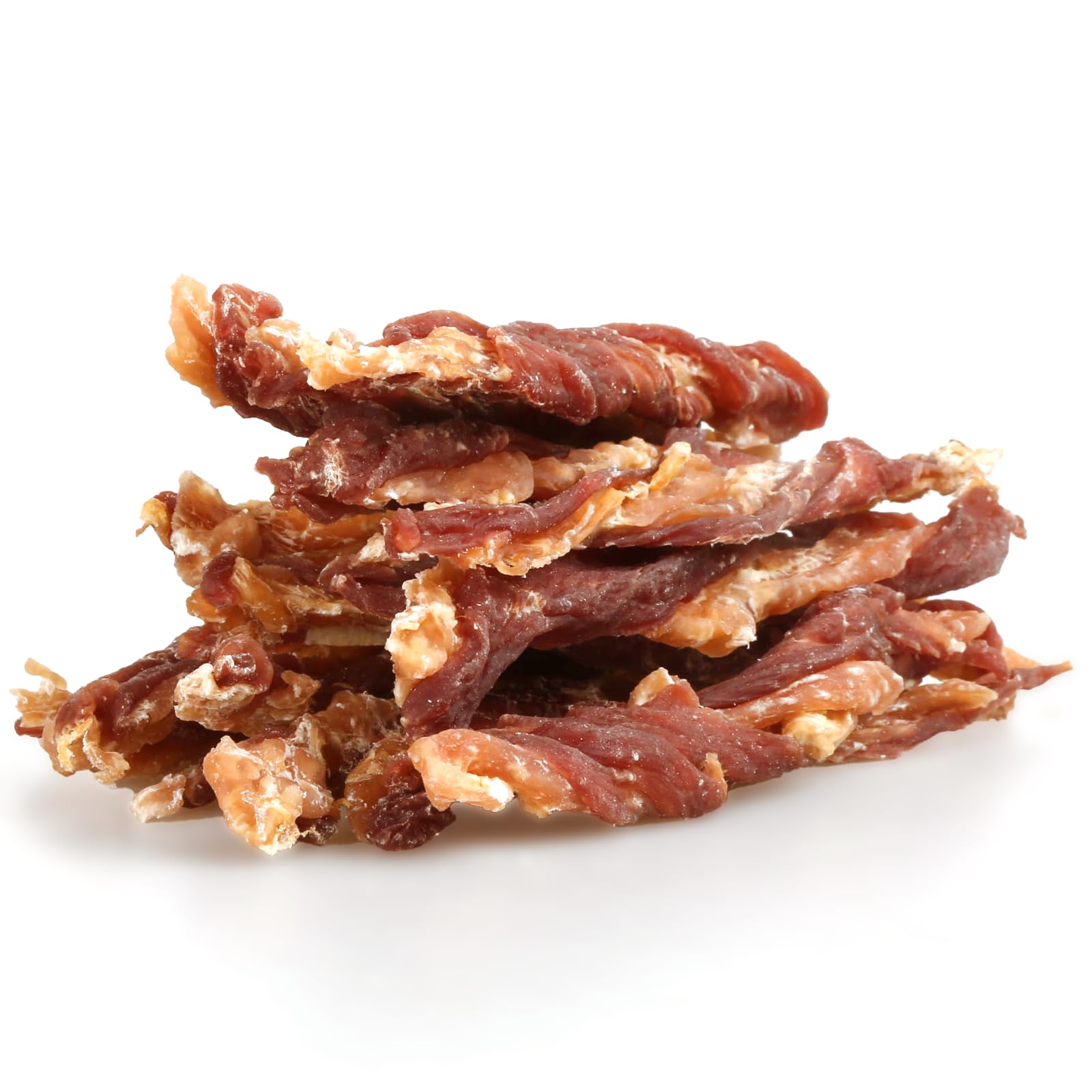 Pawmate Dog Jerky Treats, Triple Flavor Chicken Duck Wrapped Cod Twisted Sticks 5, Rawhide Free Grain Free Dog Training Snacks