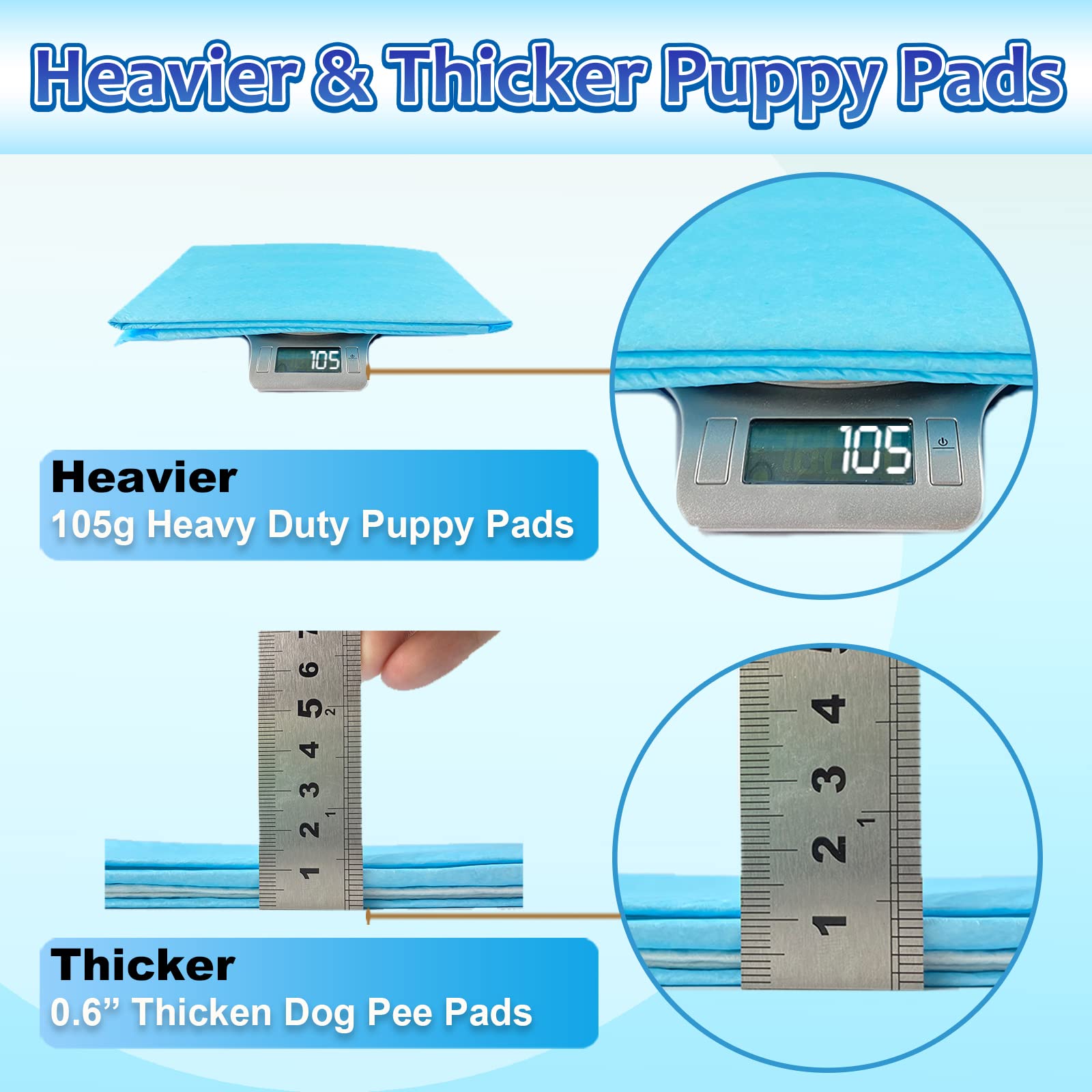 Dogcator Dog Pee Pads Extra Large 30'X36', 30 Count Thicken Xxl Puppy Pads, Heavy Absorbent Pee Pads For Dogs, Piddle Pads Extra Large For Indoor, Outdoor Use