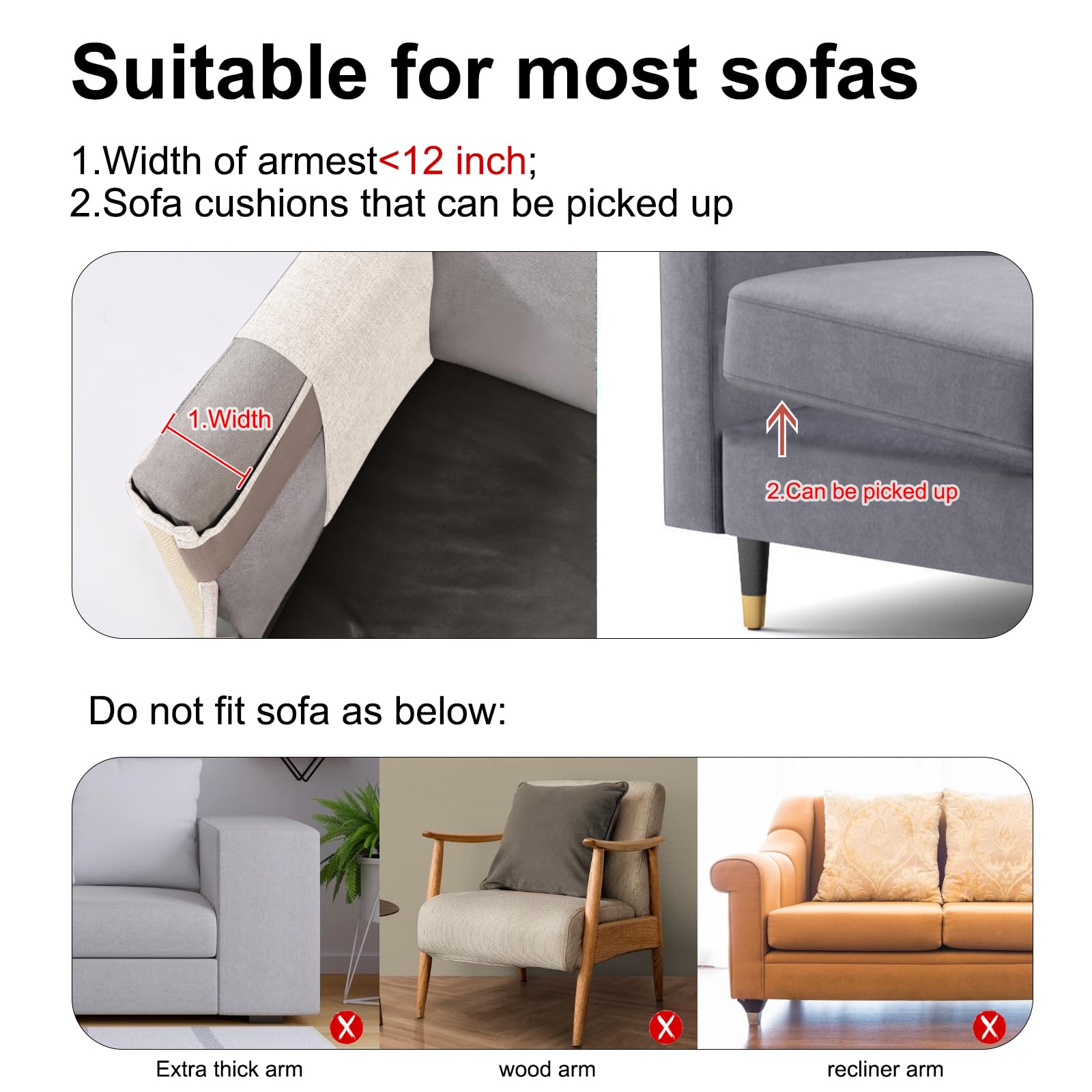 Cat Scratch Sofa Protector,23.6L*19.6W Cat Scratch Furniture Protector Pad,Cat Scratch Couch Arm Sheild With Natural Sisal For P