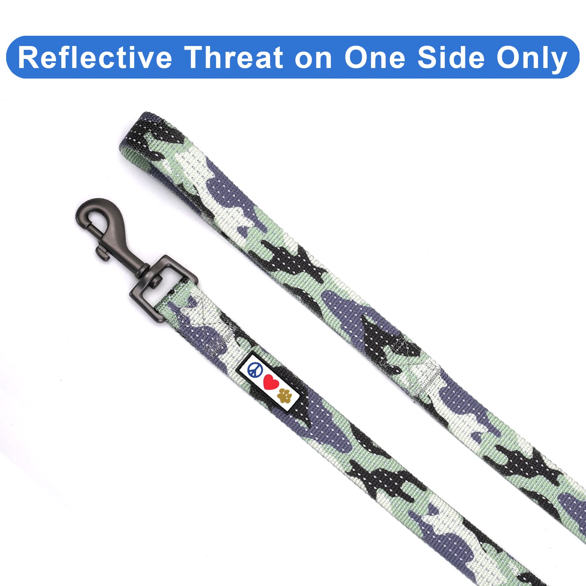 Pawtitas 6 FT Pet Puppy Leash - Reflective Dog Leash with Comfortable Handle & Heavy Duty Construction - Available in 6 ft Small