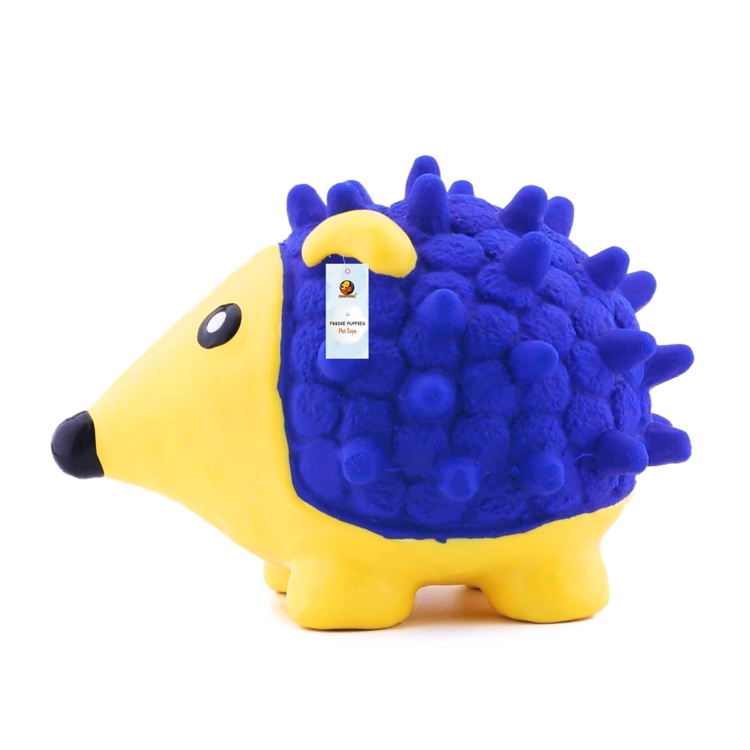 Foodie Puppies Interactive NonToxic Soft Latex Squeaky Chew Toy For Puppies And Small Dogs (Hedgehog  Small) | Chewing, Floati