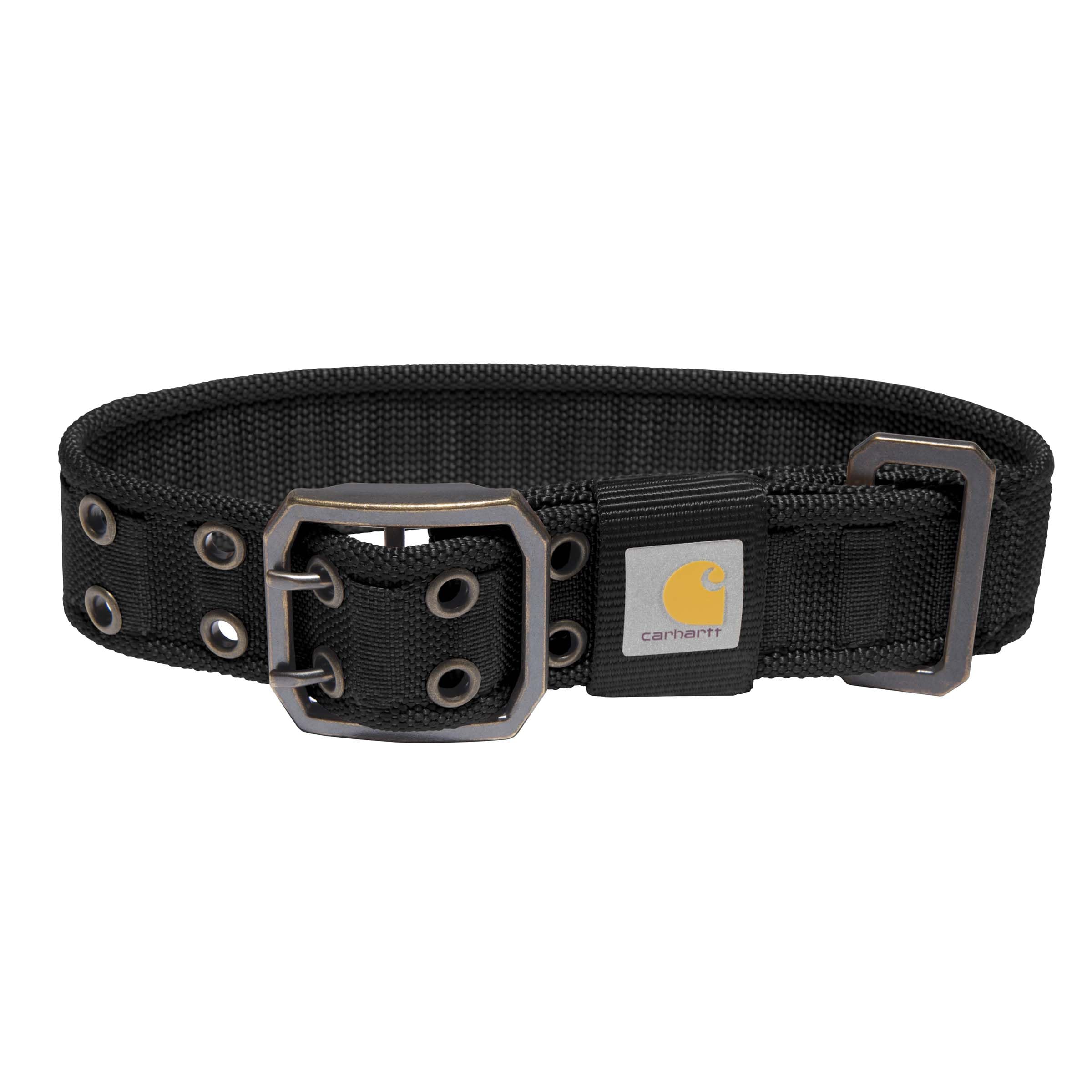 Carhartt Pet Fully Adjustable Wide Webbing Collar for Dogs, Heavy Duty Nylon for Walking & Training, Black, Large