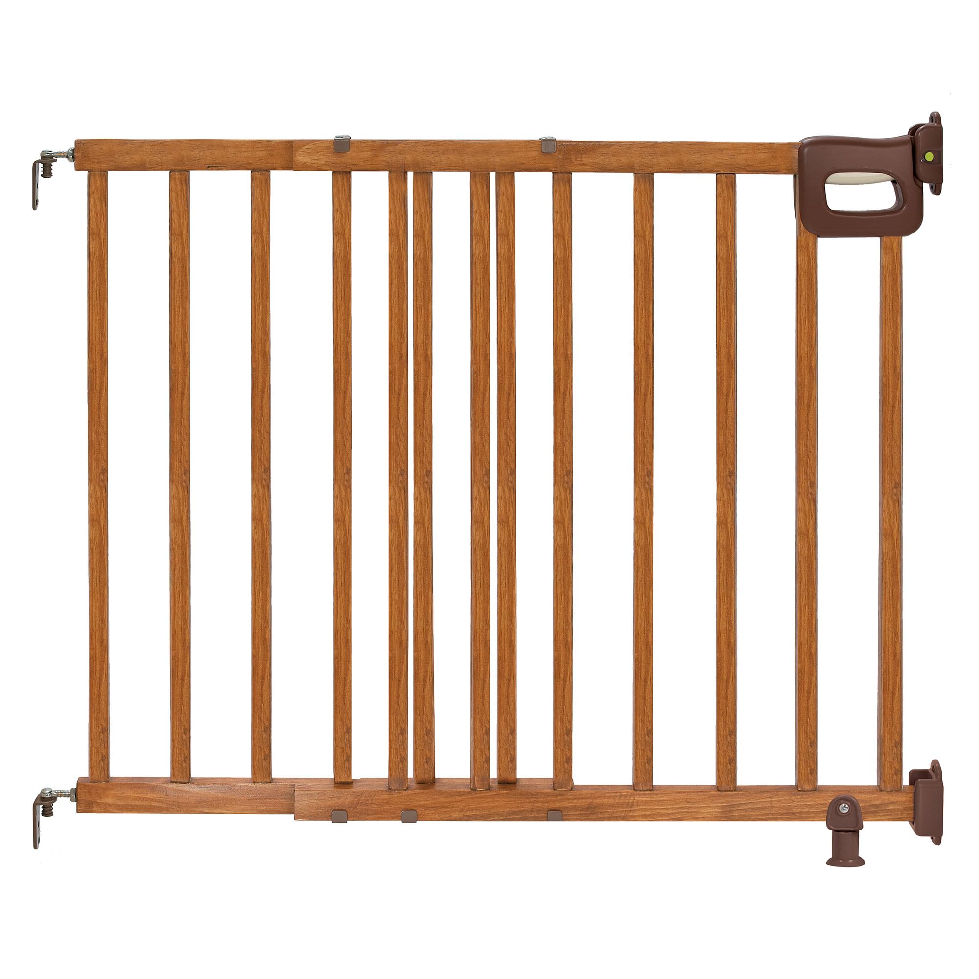 Summer Wood Banister & Stair Safety Pet And Baby Gate, 30'-48' Wide, 32' Tall, Install Banister To Banister Or Wall, Or Wall To Wall In Doorway Or Stairway, Banister And Hardware Mounts - Cherry