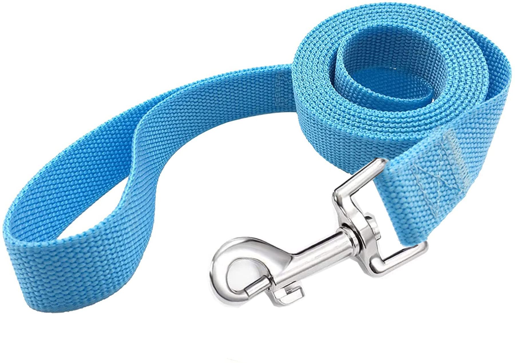 Taian 4Ft/5Ft/6Ft Strong Dog Leash, Nylon Dog Leashes For Small Medium Large Dogs (Blue, 1 In X 15 Ft)
