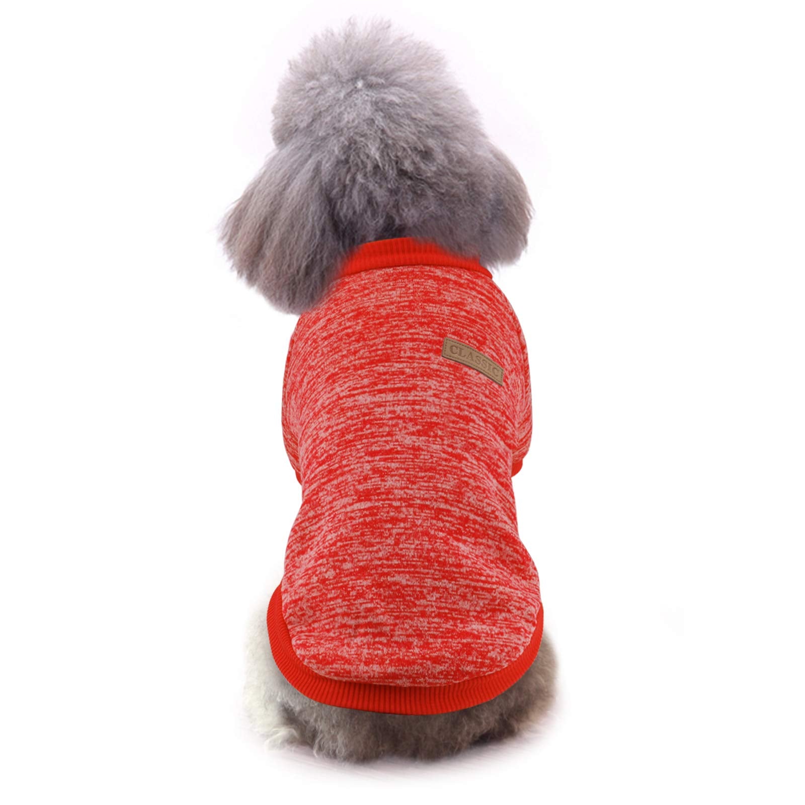 Idepet Pet Dog Classic Knitwear Sweater Soft Fleece Coat Thickening Warm Dogs Shirt Winter Pet Dog Cat Clothes Puppy Customes Cl