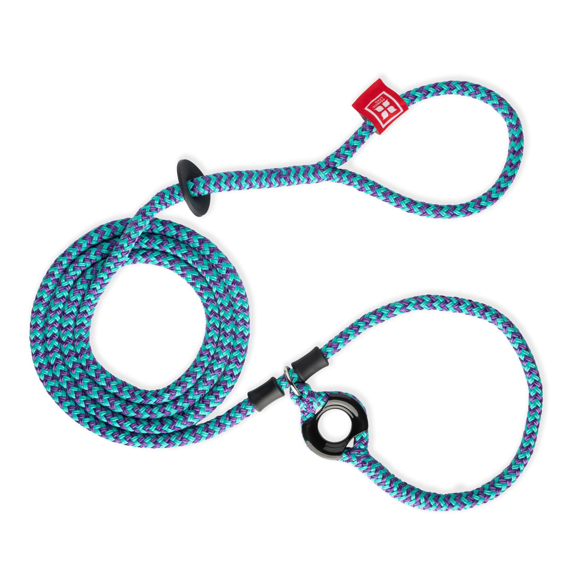 Harness Lead No Pull Dog Harness And Leash Set, Anti Pull Dog Harness, One-Piece Cushioned Rope Safely Prevents Escaping And Pulling *New Insert Is Removable (Medium/Large, Purple/Turquoise)