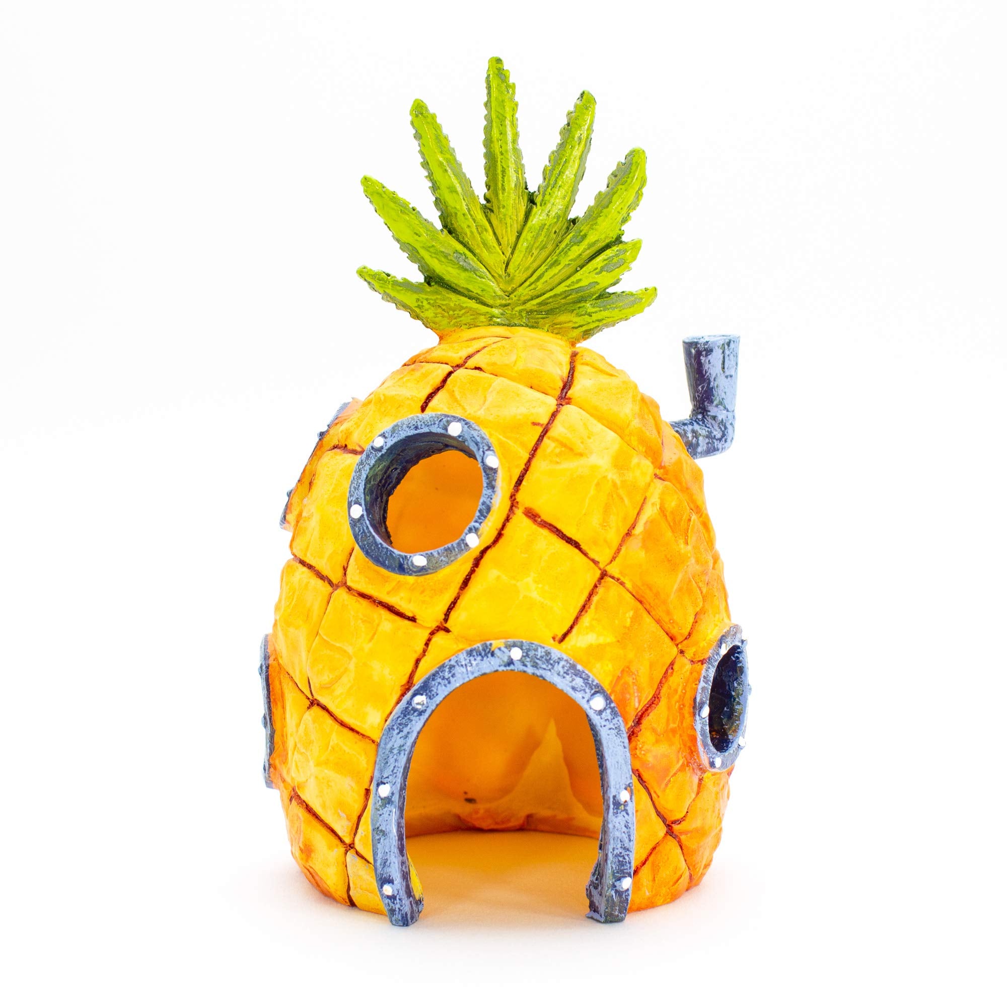 Penn-Plax Spongebob Squarepants Officially Licensed Aquarium Ornament - Spongebobs Pineapple House - Large