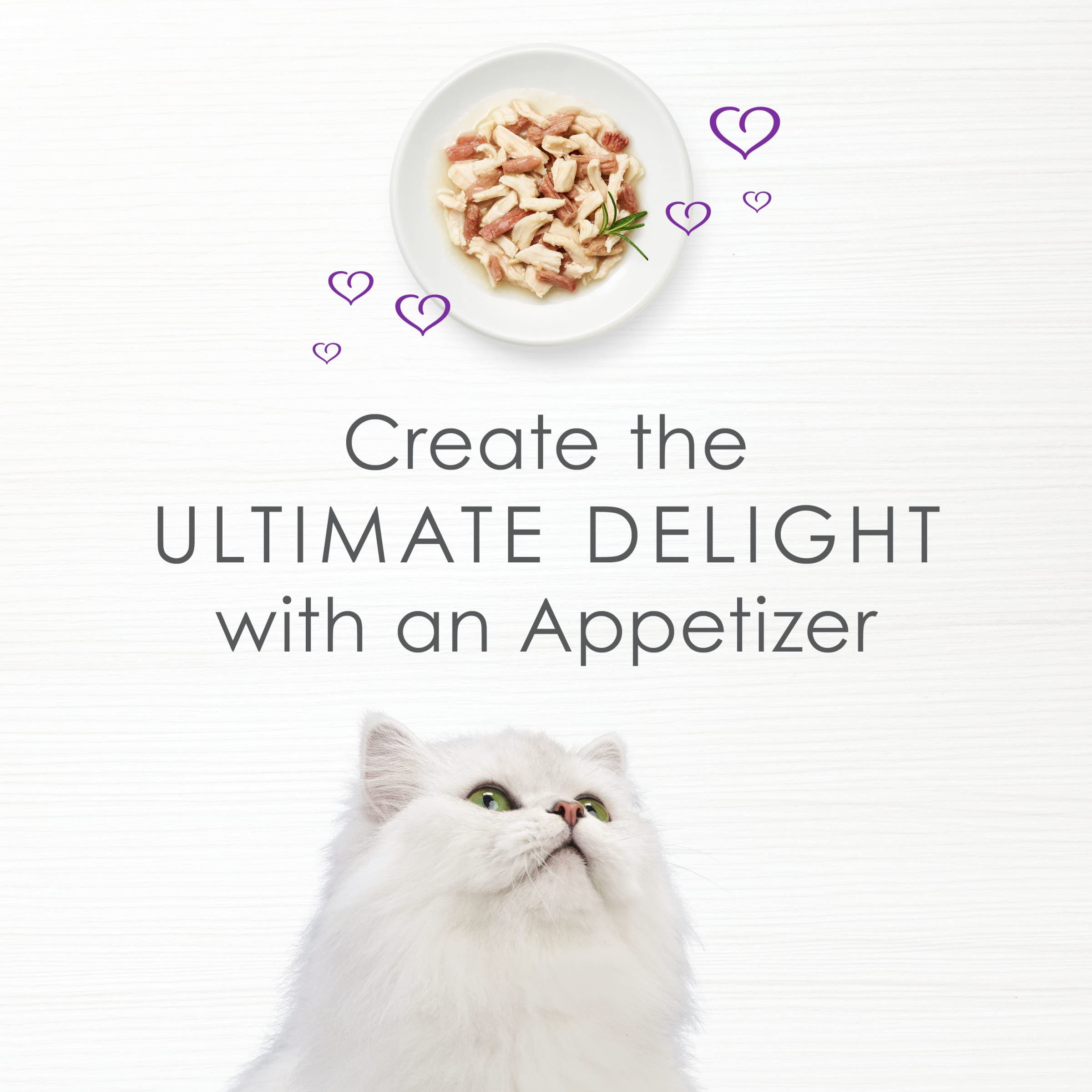 Purina Fancy Feast Appetizers Lickable Grain Free Cat Food Topper White Meat Chicken and Shredded Beef Appetizer - (Pack of 10)