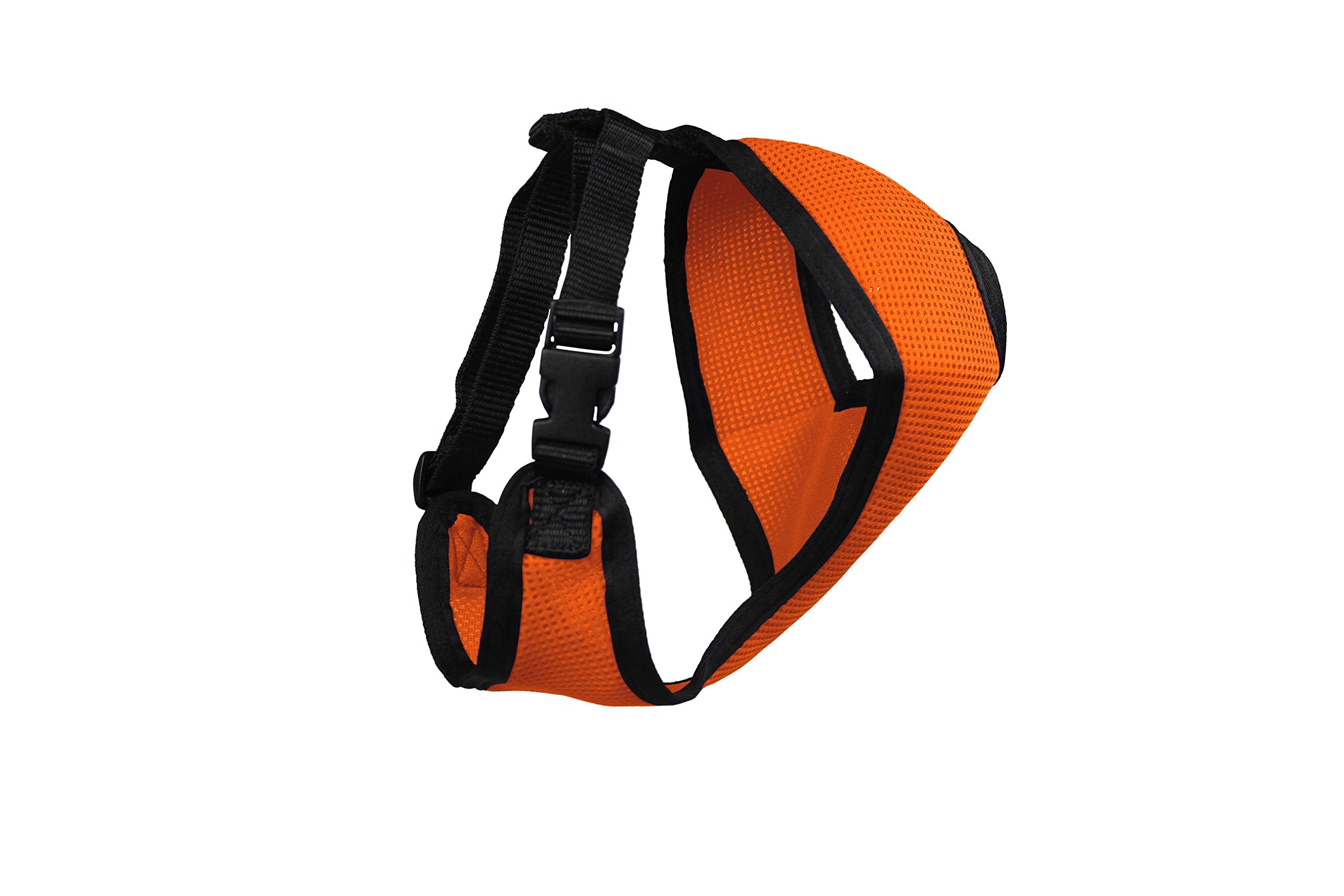Cutenfuzzy Comfort Mesh Breathable Adjustable Dog Harness Vest With 6 Month Warranty, Orange, Large