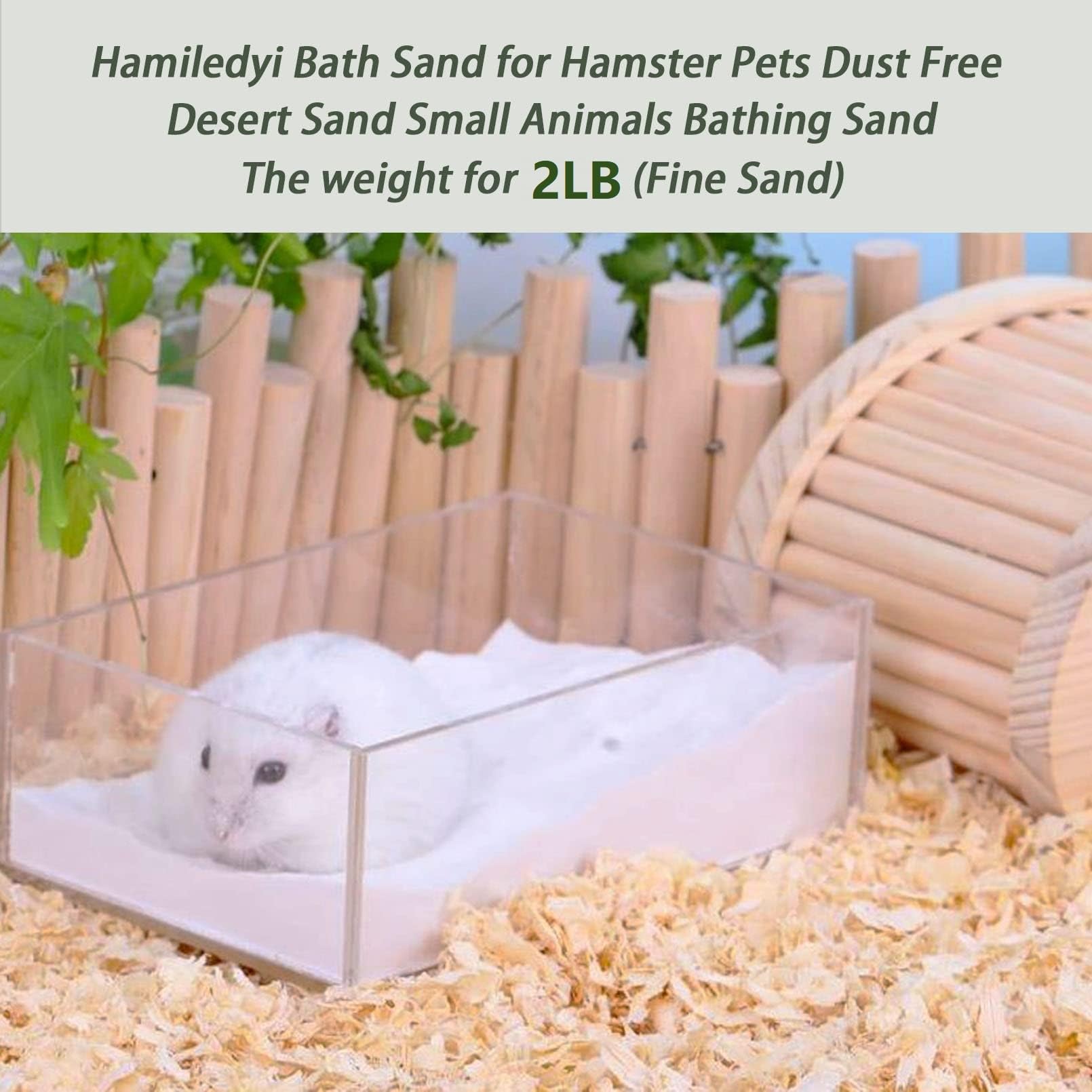Hamster Bathing Sand Gerbil Powder Grooming Sand For Tiny Friends Farm Chinchilla Dust Bath Potty Litter Sand (2Lb) (Hamster Sand) (Hamster Bath Sand Dust