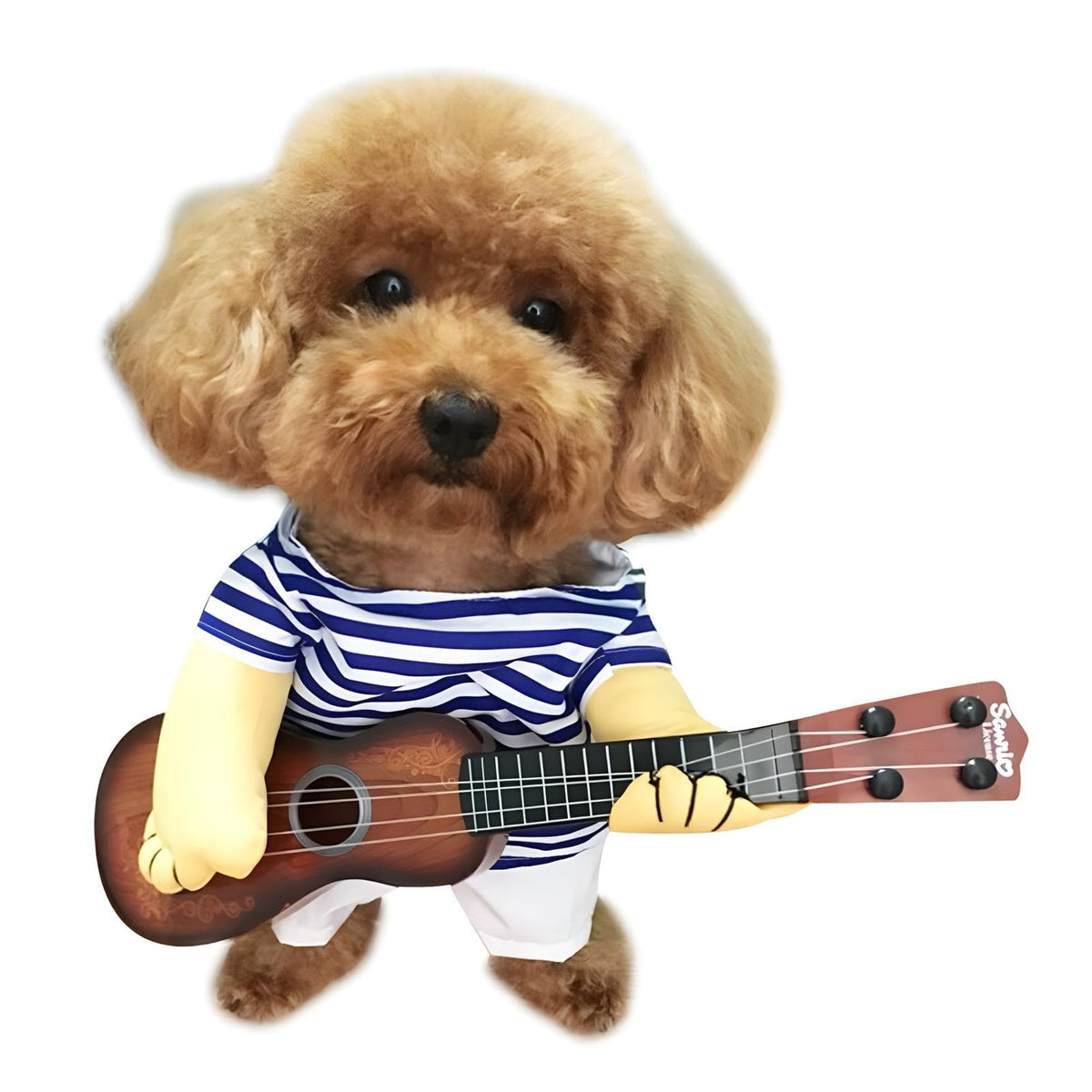 Nacoco Pet Guitar Costume Dog Costumes Cat Halloween Christmas Cosplay Party Funny Outfit Clothes (Xl)