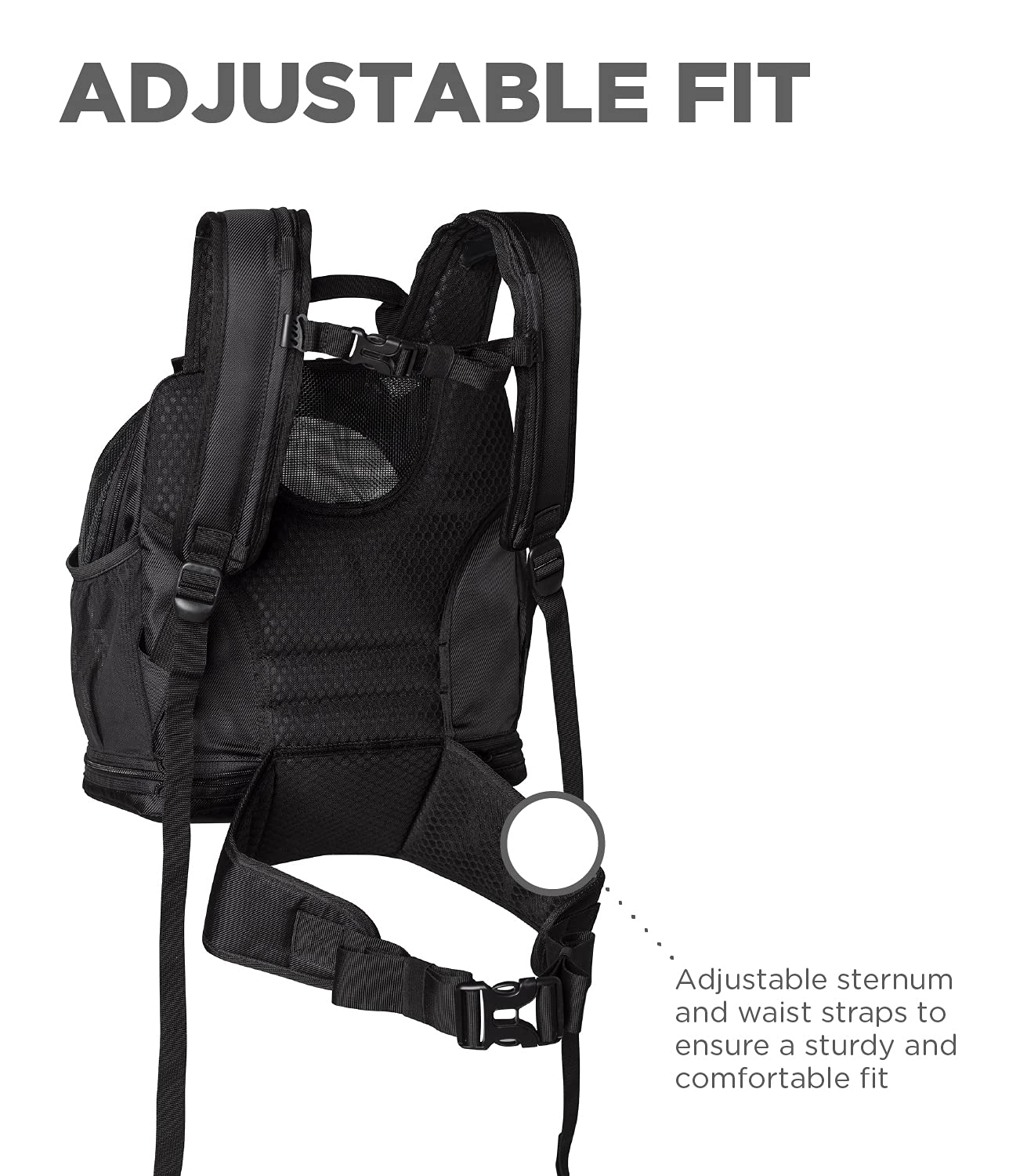 Outward Hound Puppak 2 In 1 Dog Carrier Backpack, Black - Hands-Free Front Or Back Wear, Fits Pets Up To 20 Lbs, Expandable Bott