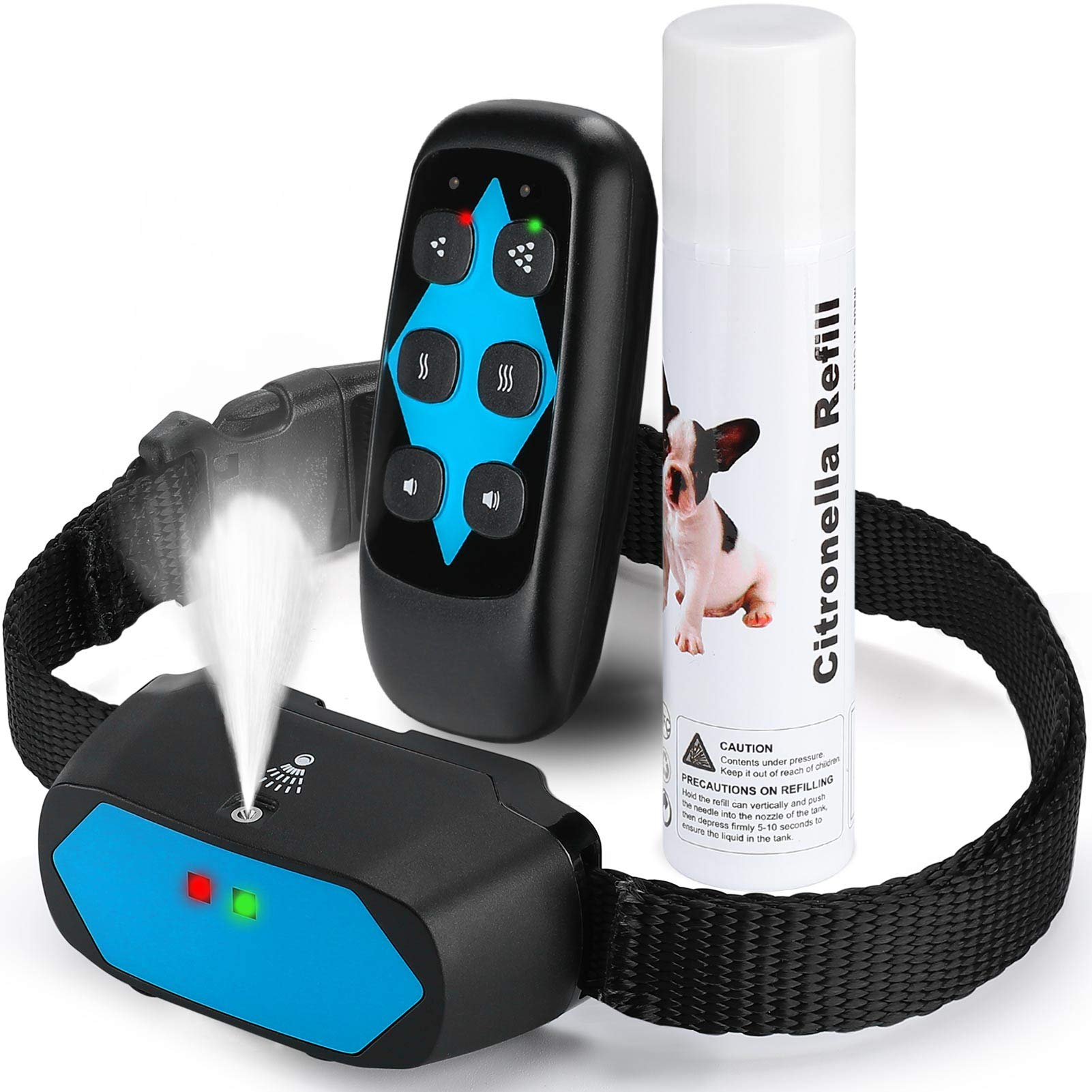 Citronella Dog Training Collar With Remote?Can'T Work Automatically?, 3 Modes Spray/Vibration/Beep, Humane Safe Citronella Bark 
