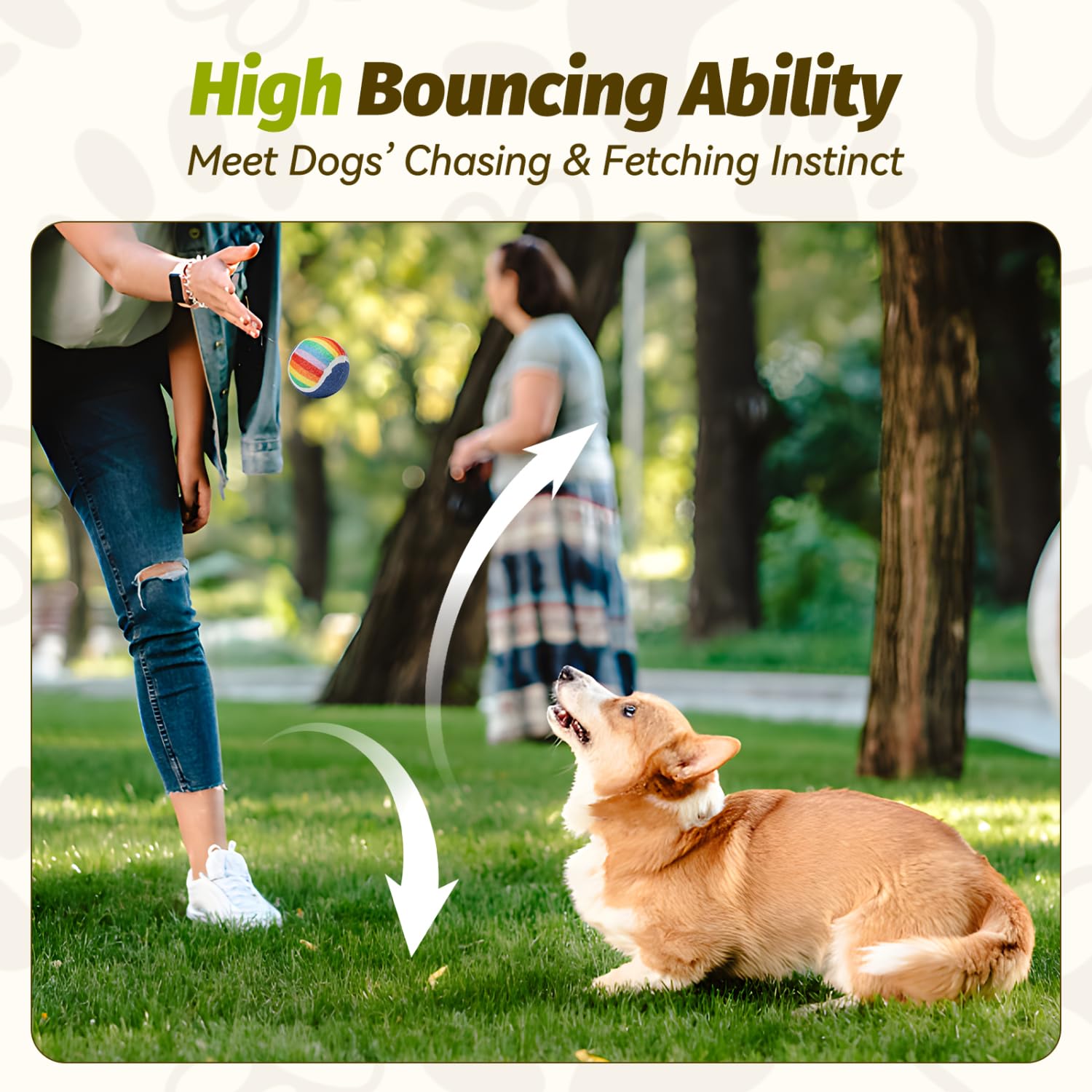 Nobleza Squeaky Tennis Balls for Dogs, 12 Pack 2.5'' Floatable Dog Tennis Balls for Small Medium Dogs, Training Safe Natural Rub