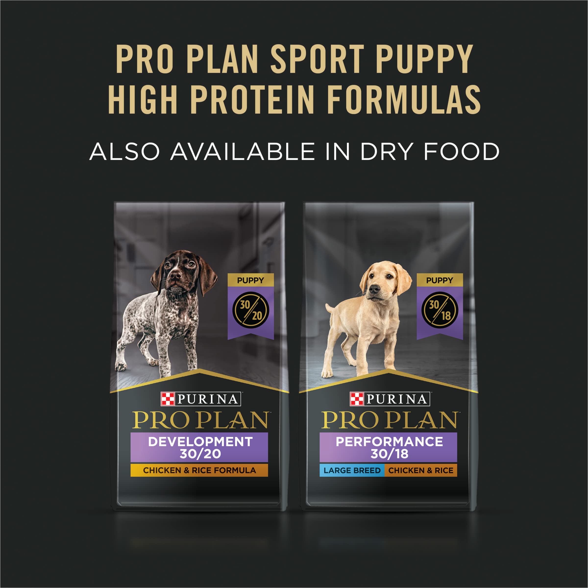 Purina Pro Plan Sport High Protein Puppy Food Chicken and Rice Entree Wet Formula - (Pack of 12) 13 oz. Cans