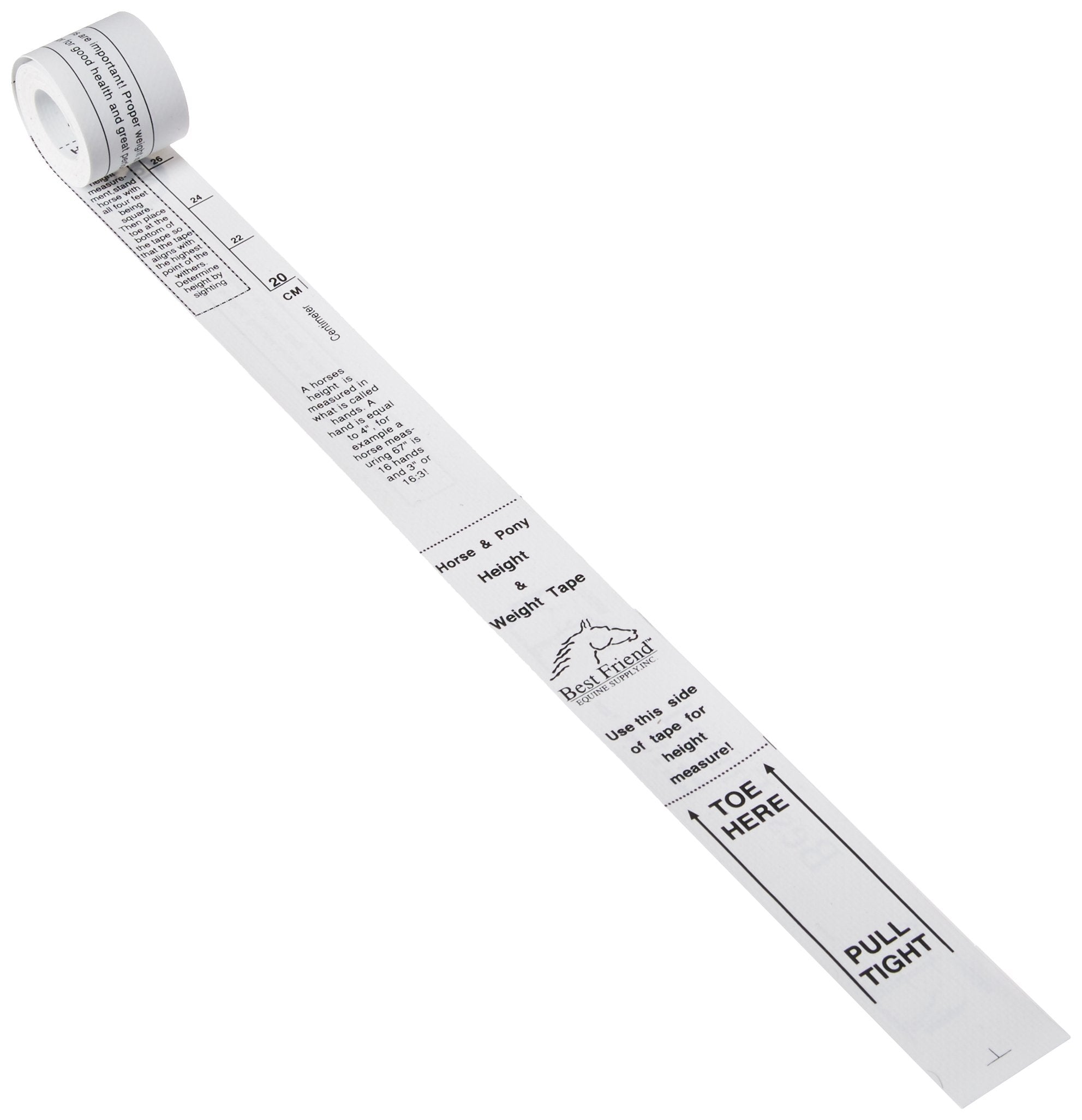 Horse And Livestock Prime 060764 Horse & Pony Height & Weight Tape, 80'