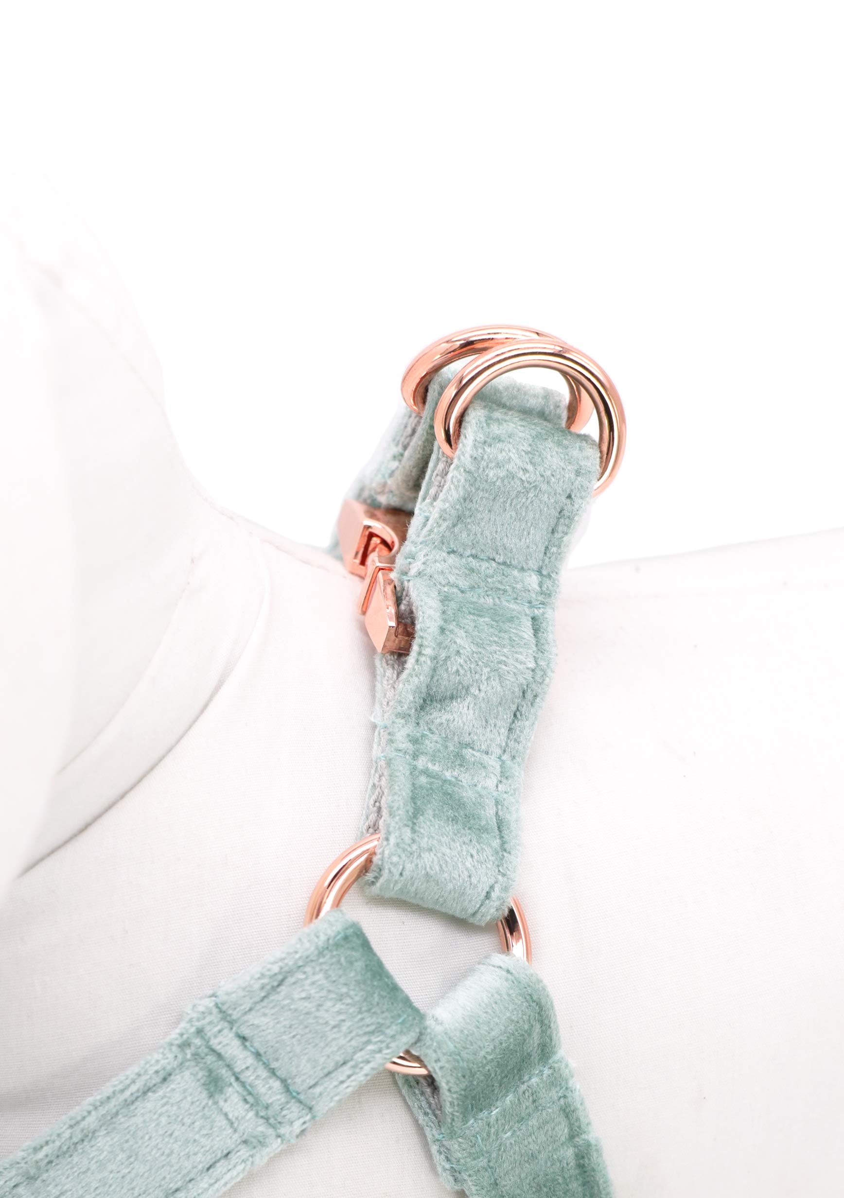 Aring Pet Dog Halter Harness, Velvet Dog Harness, No Pull Dog Halter Harness, Adjustable Heavy Duty Dog Harness For Small Medium Large Dogs