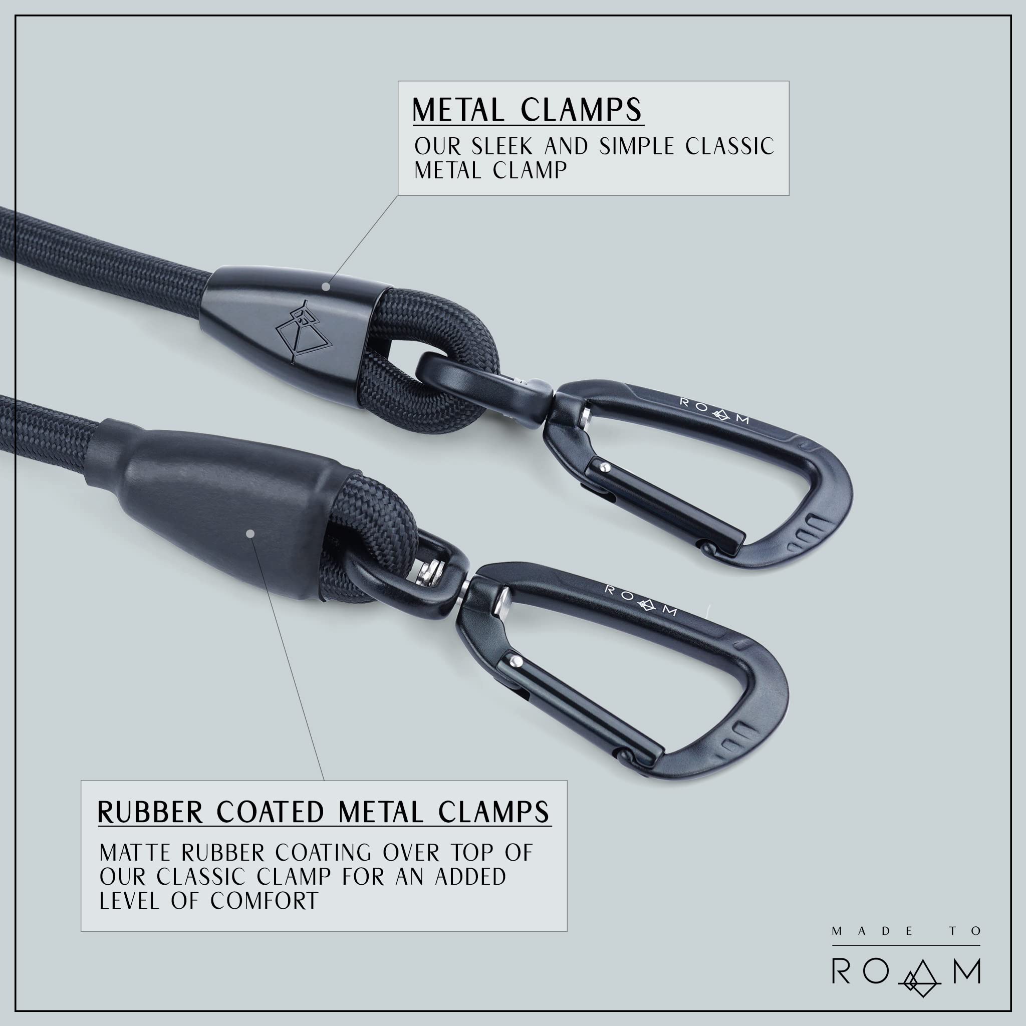 Made to ROAM Premium Everyday Leash - Ultra Soft Dog Leash with Aviation Aluminum Carabiner for Small, Medium, Large Dogs - New