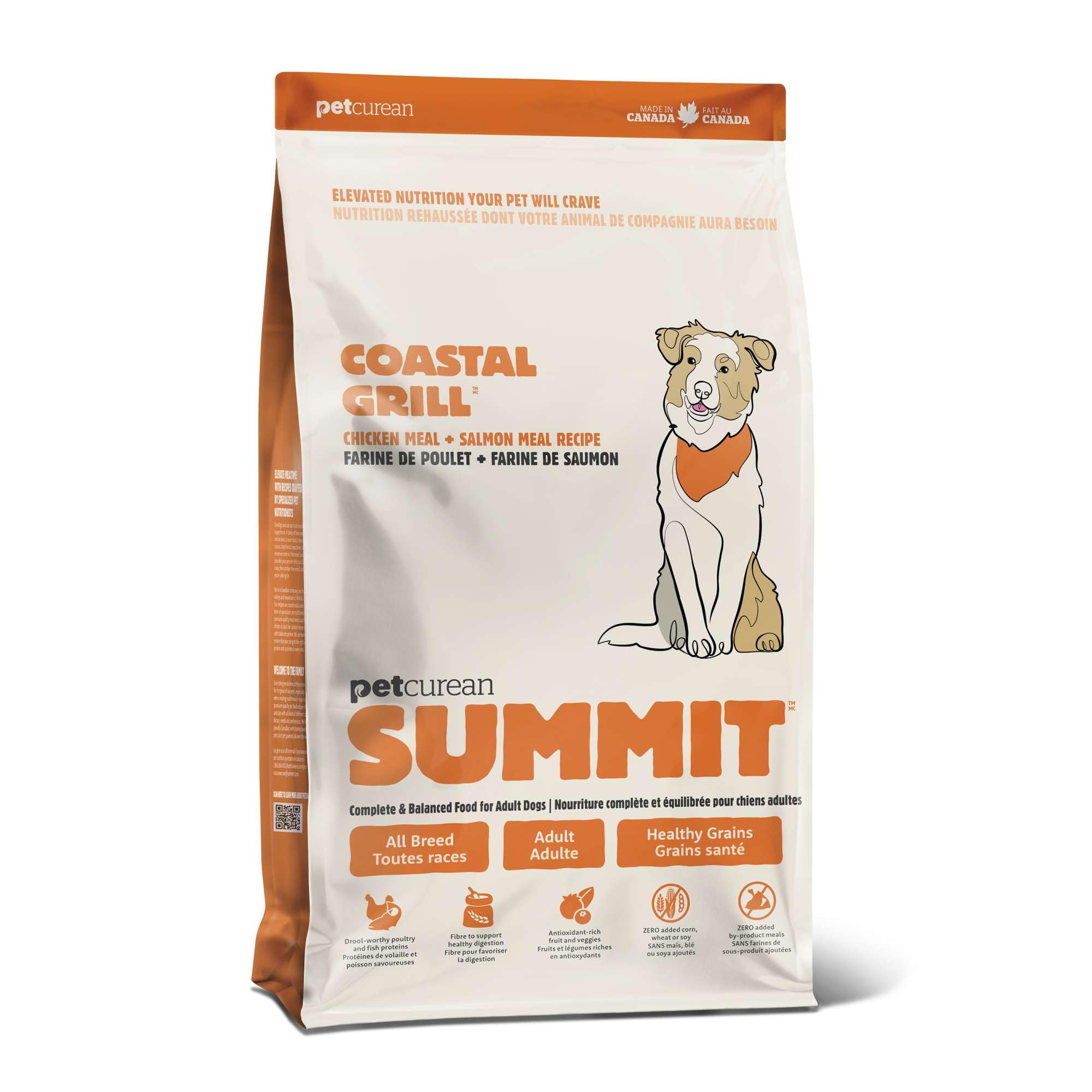 Summit Coastal Grill Chicken Meal + Salmon Meal Dry Dog Food, Affordable, Healthy Kibble for Adults & Seniors, Multi-Animal Prot