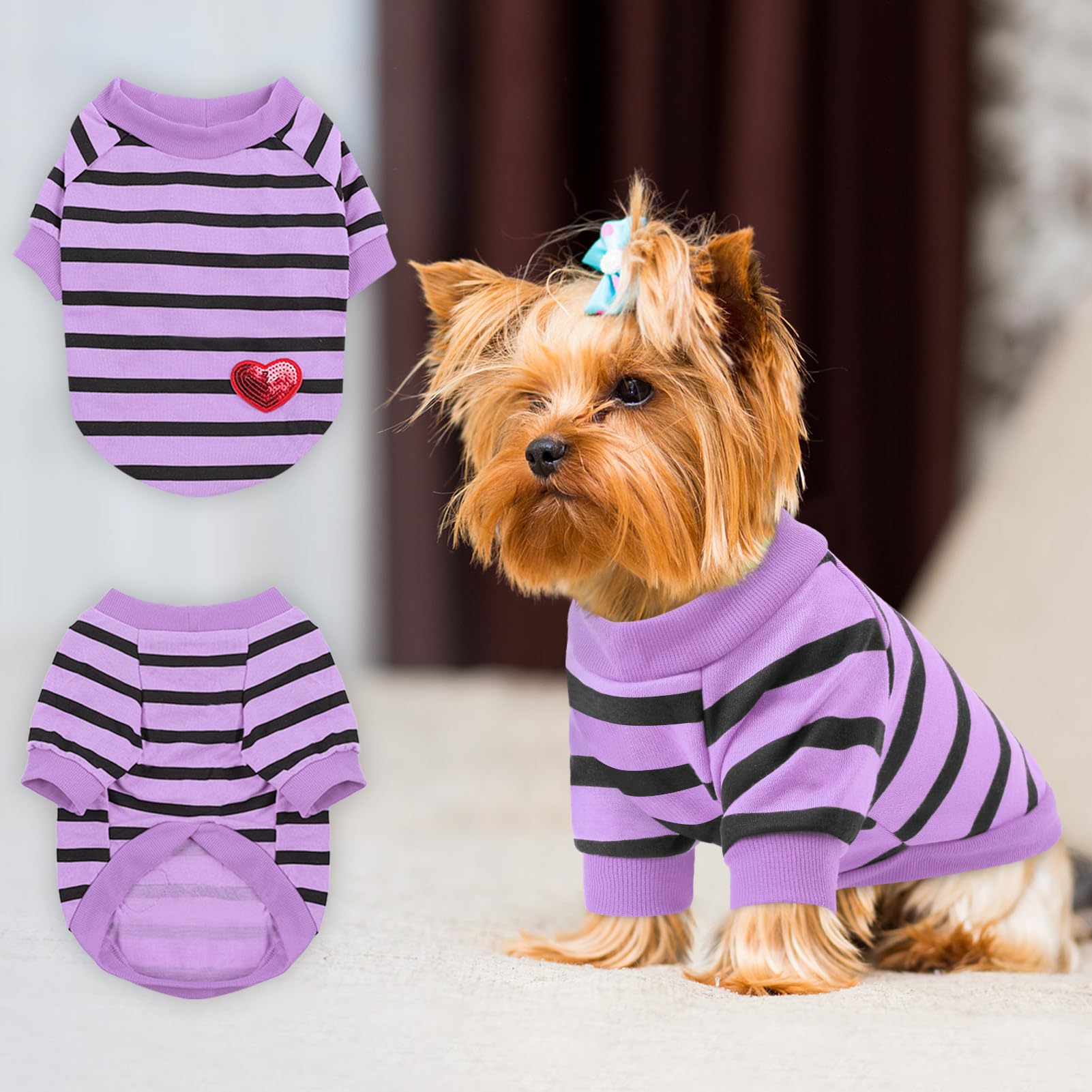 Queenmore Medium Dog Shirt,Soft Breathable Dog Tshirt For Dogs Cats Boy Girl,Pet Clothes For All Season,Breathable Lightweight P