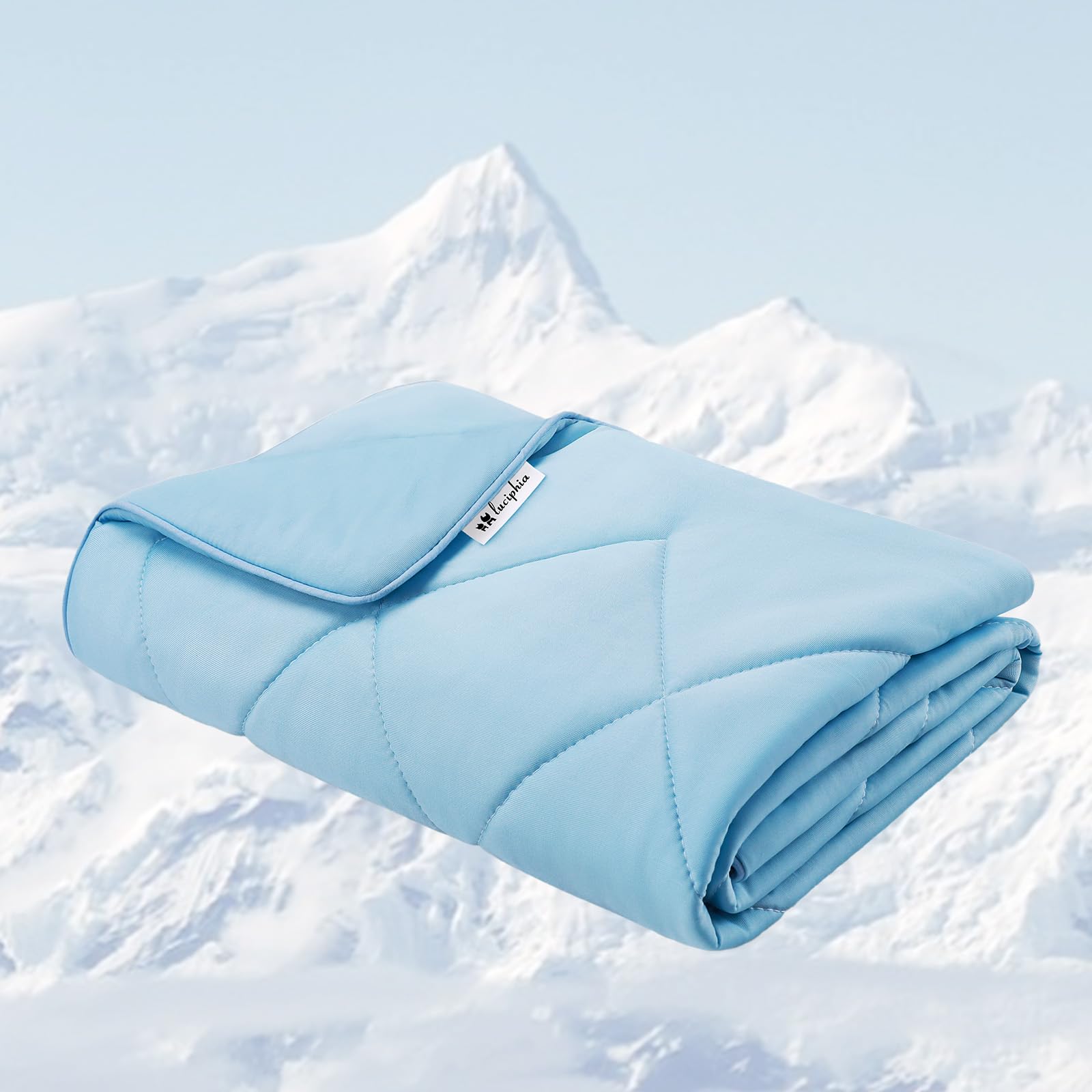 Luciphia Premium Cooling Blanket For Dogs Washable Q-Max>0.4 Pet Cool Mat For Cats Hot Weather Puppy Lightweight Throw Calming P