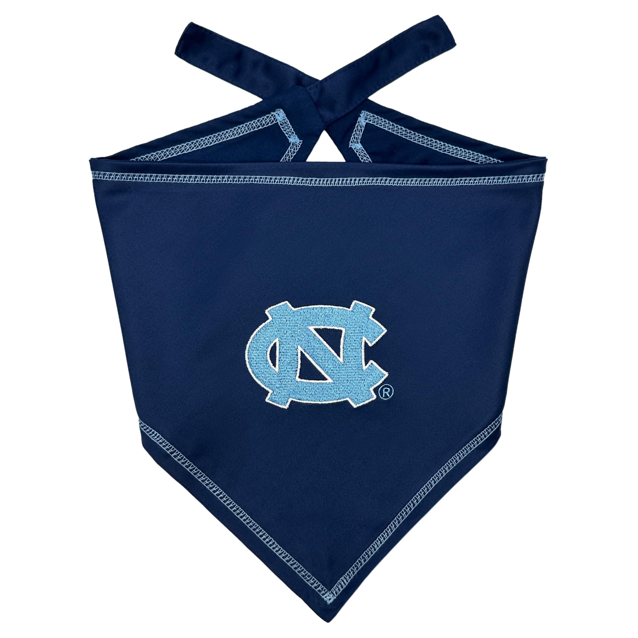 Pets First Ncaa North Carolina Tar Heels Tie Bandana, Size Large/X-Large. Dog Bandana Scarf Bib For Pet Cat Dog. The Ultimate Ga