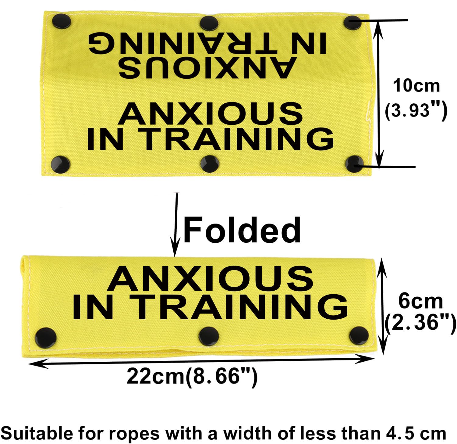 Funny Dog Leash Sleeve Have Anxious In Training Dog Leash Wrap Sleeve Pet Birthday Gift (Anxious In Training-Ye Sleeve)
