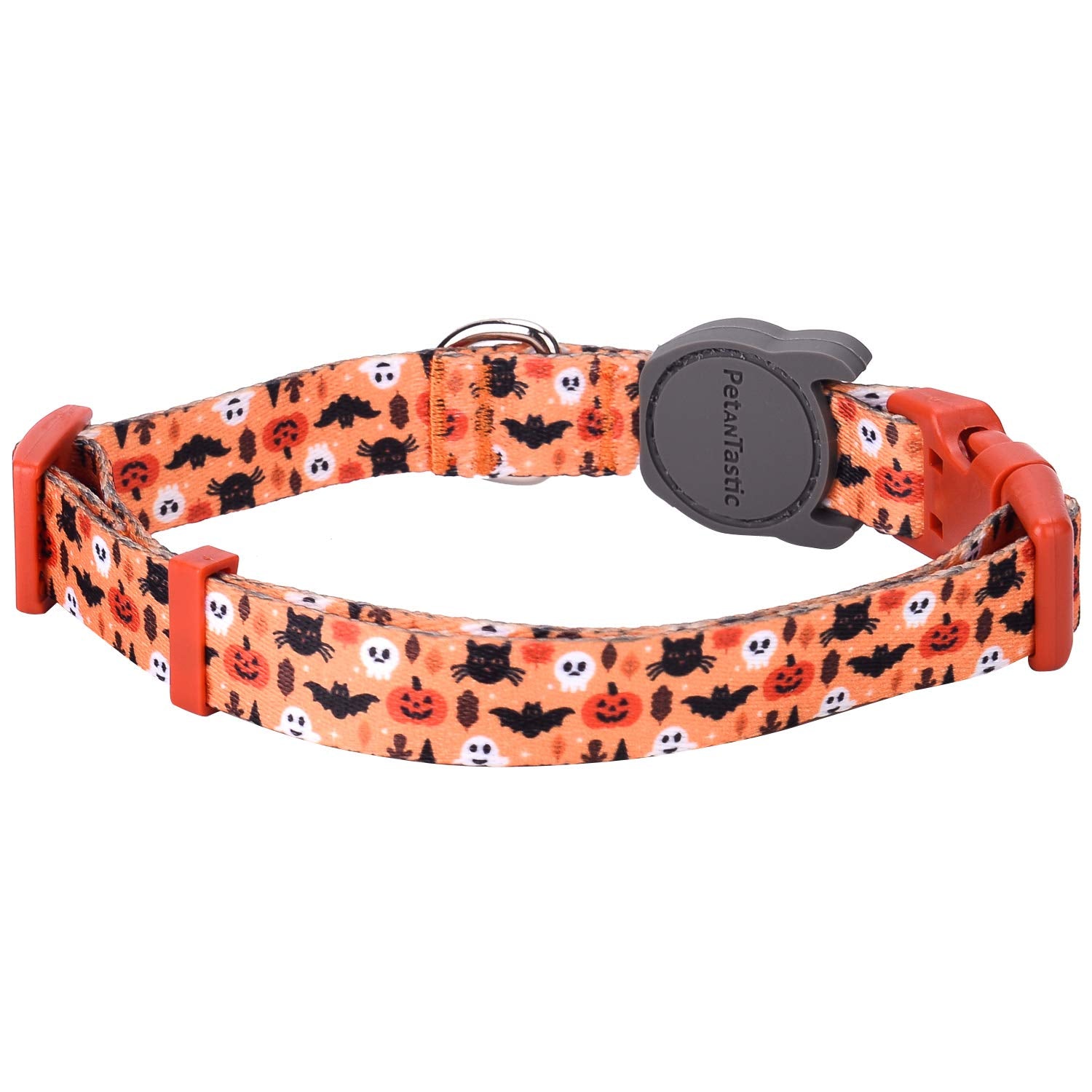 Petantastic Best Adjustable Small Dog Collar Durable Soft & Heavy Duty With Halloween Design, Outdoor & Indoor Use Comfort Dog C