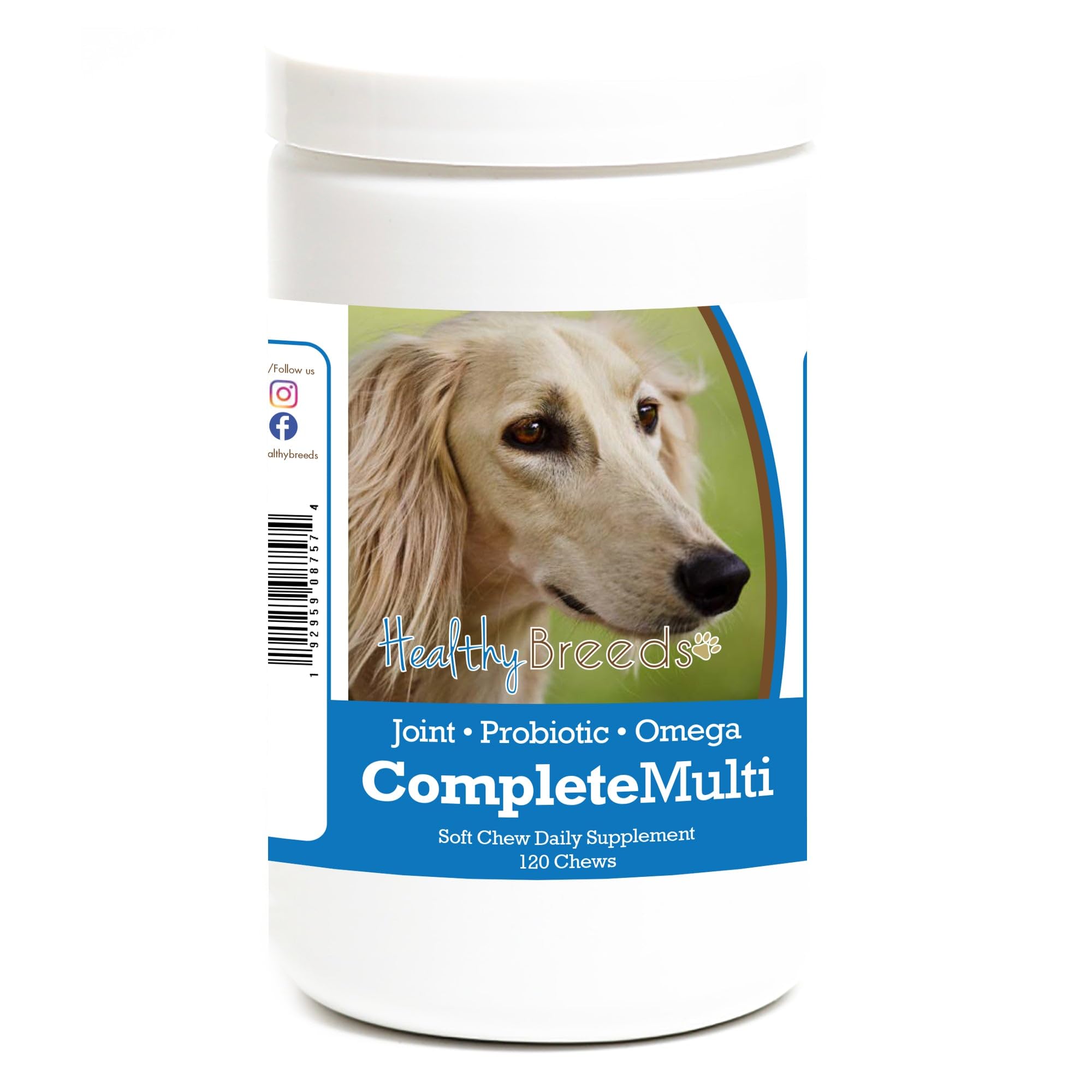Healthy Breeds Saluki All in One Multivitamin Soft Chew 120 Count