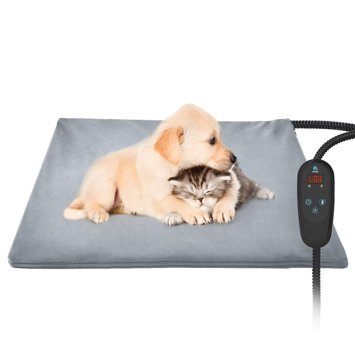 2021 Newest Pet Heating Pad Temperature Adjustment Dog Heating Pad Anti-Bite Puppy Heating Pad With Timer Cat Heating Pad Indoor