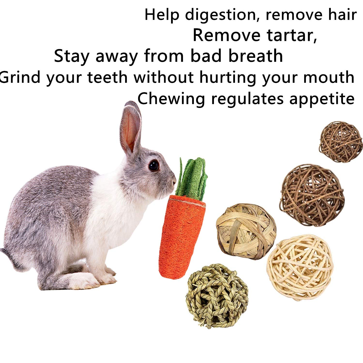 Qhzhang Hamster Chew Toys