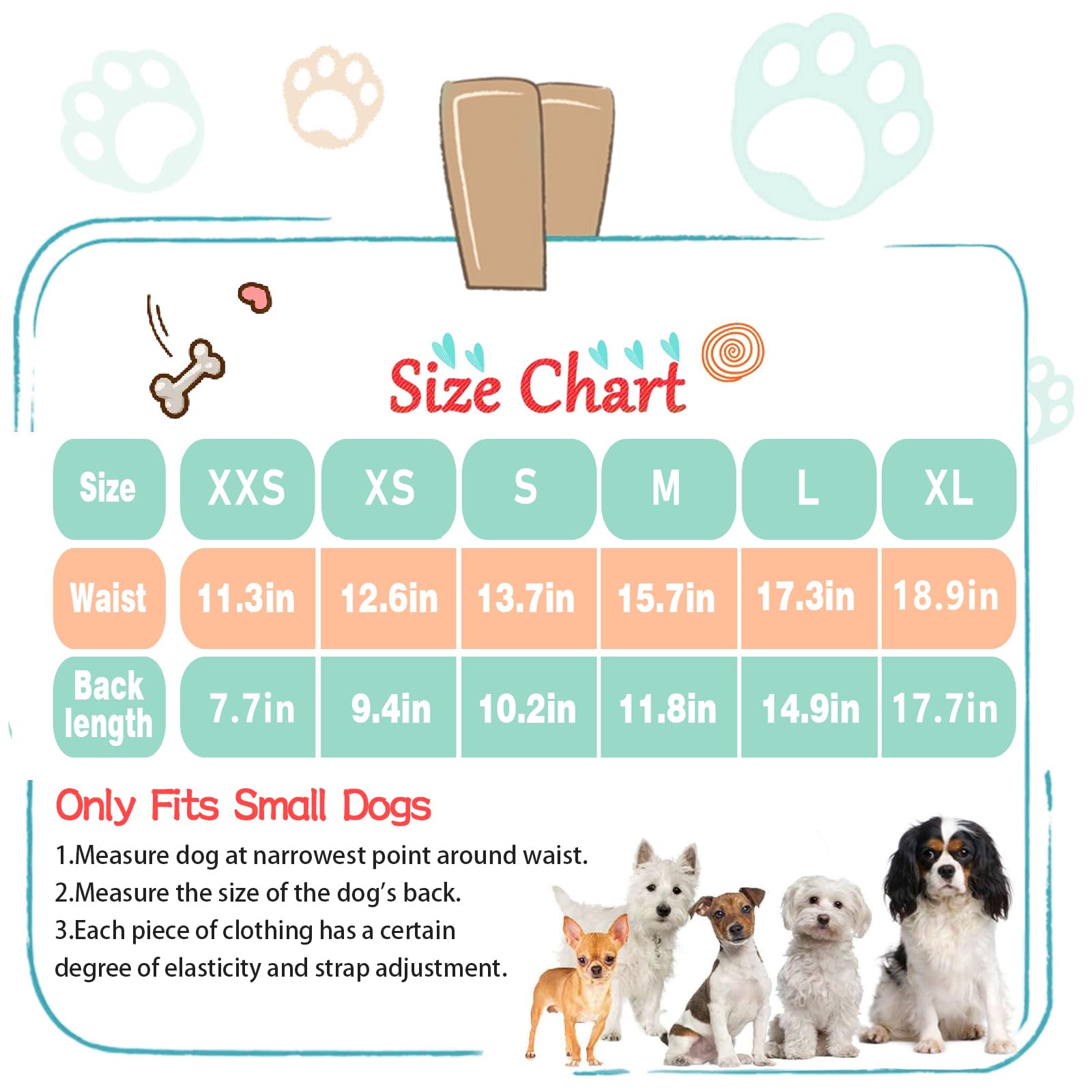Dog Diaper Sanitary Pantie With Suspender Reusable Doggies Period Pants Washable Girl Pet Underwear Diapers Jumpsuits Onesie For