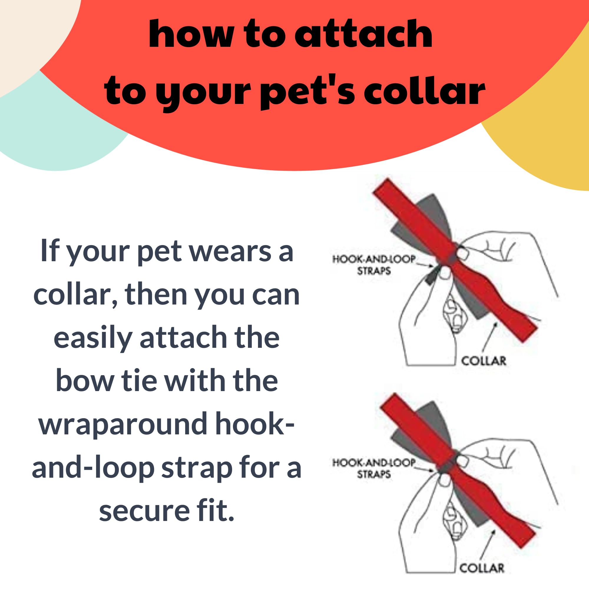 Huxley & Kent Bow Tie For Pets - Kiss Kiss (Small) - Valentine'S Day Bow Tie Collar Attachment - Fun Bow Ties For Dogs & Cats -