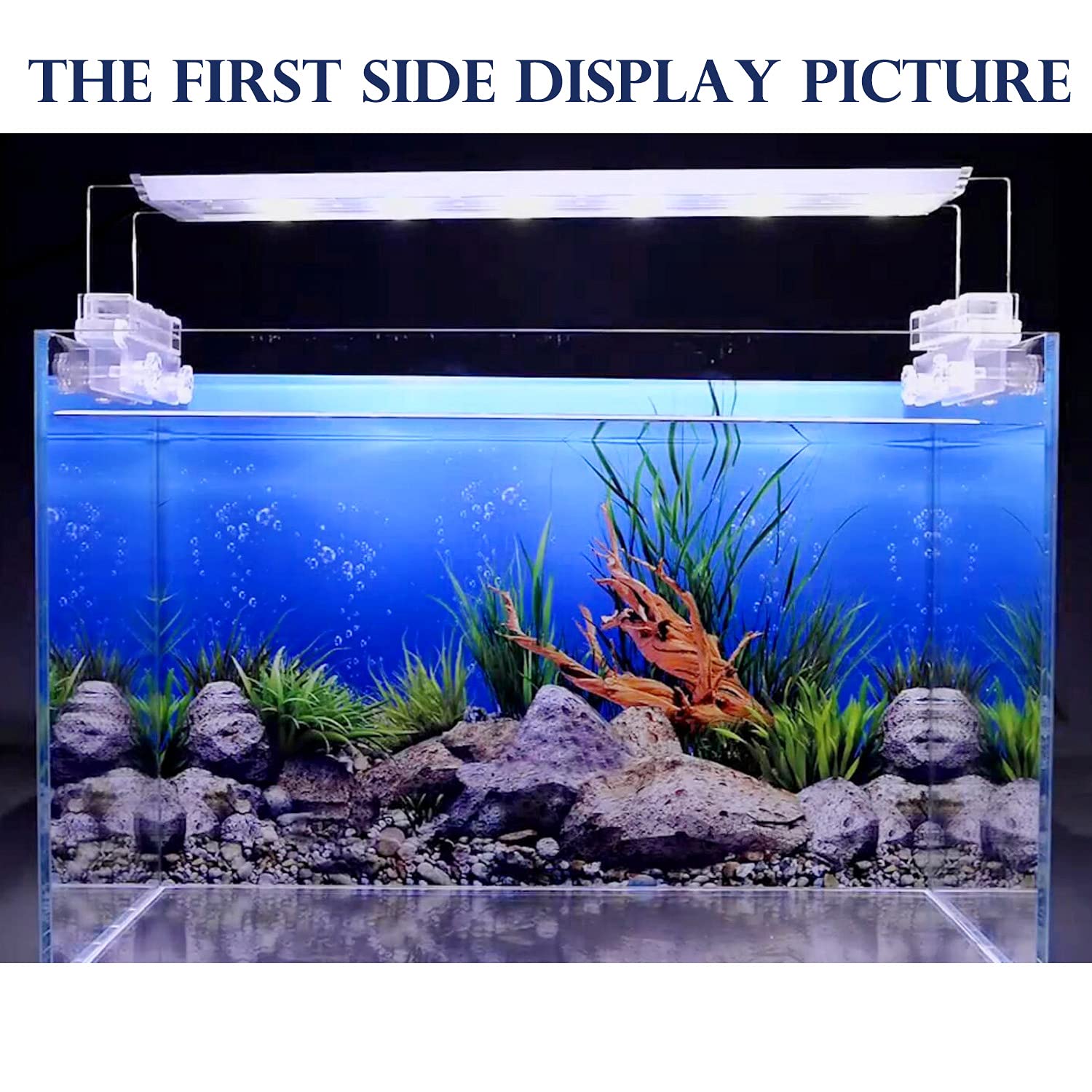 Elebox New 20' X 48' Fish Tank Background Paper Wallpaper 2 Sided Colorful Seaweed Water Plants Aquarium Background Hd Poster Decorations