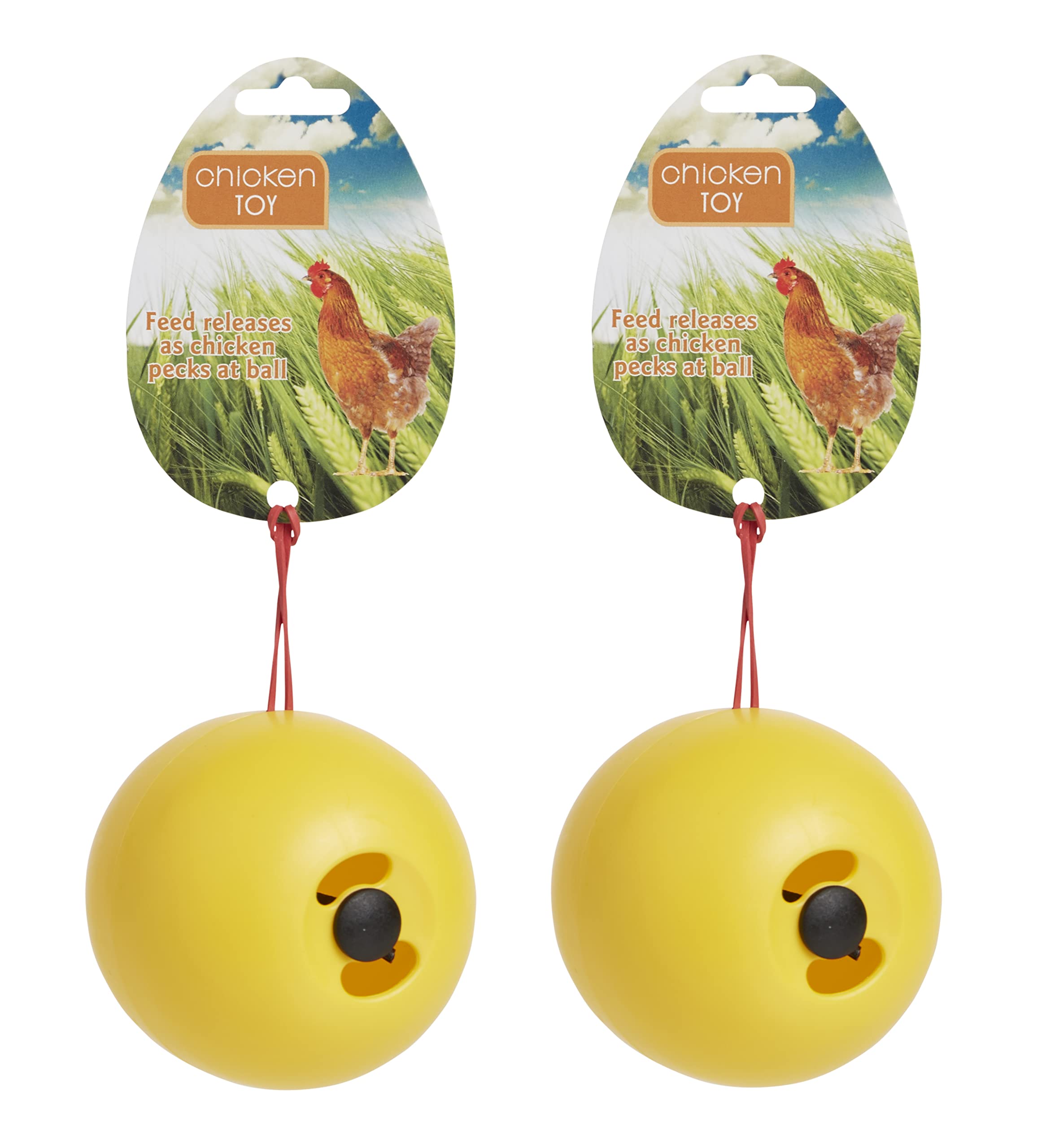 Lixit Chicken Feeder or Treats Ball Toy (2 Pack)