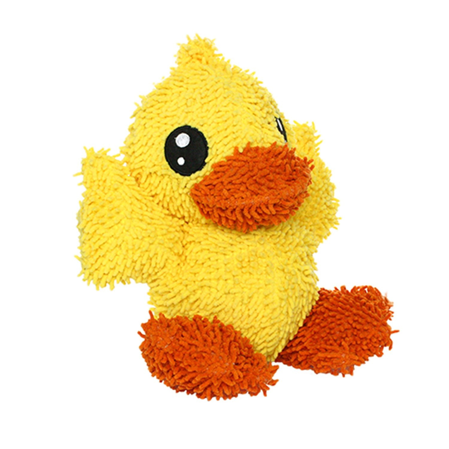 Mighty- Microfiber Ball Duck – Made With Squeaker Balls And Minimal Stuffing. Strong & Tough. Interactive Play Dog Toy. Machine Washable & It Floats