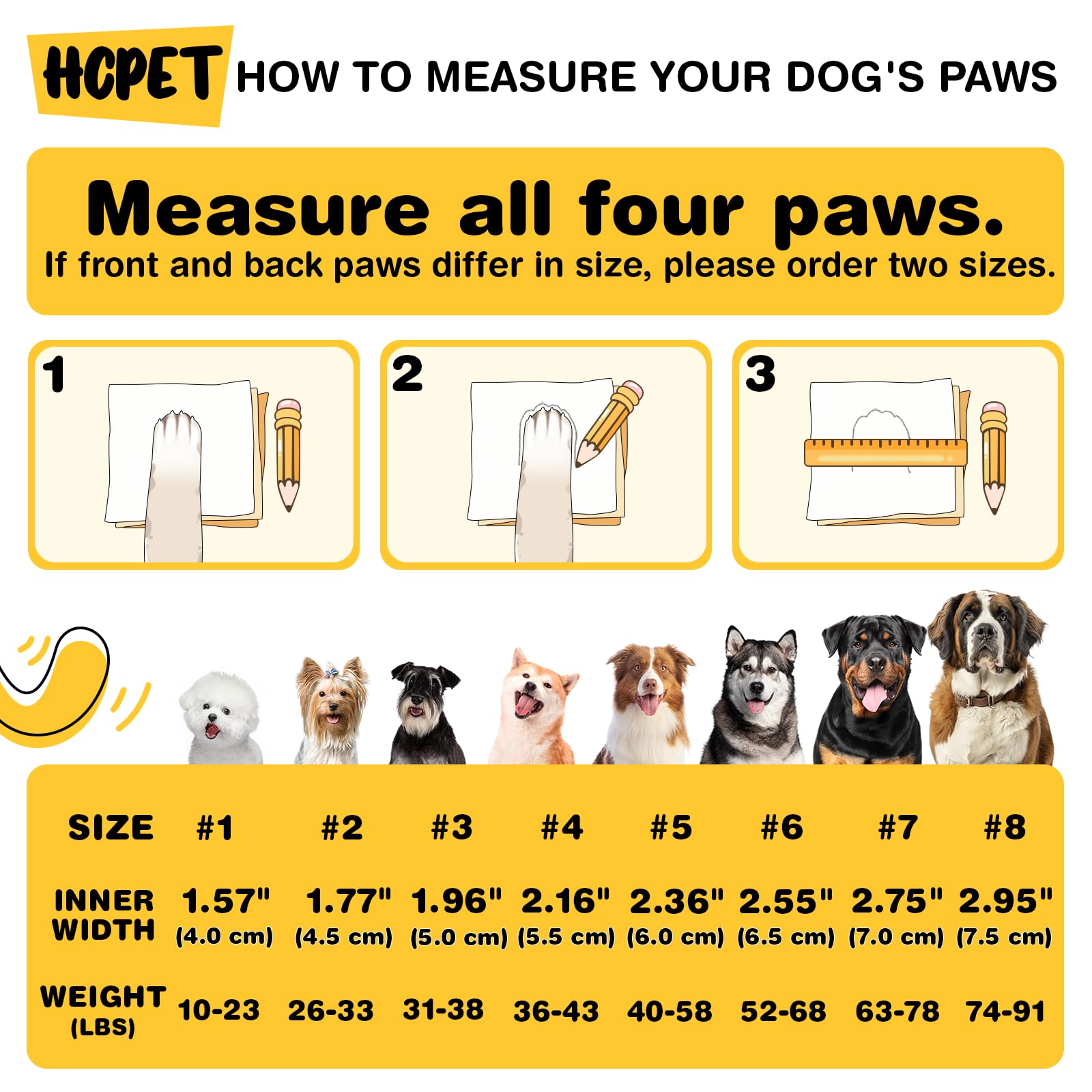 Hcpet Dog Shoes, Dog Boots For Large Dogs, Breathable Dog Booties Paw Protector For Summer Hot Pavement, Winter Snowy Day, Outdo