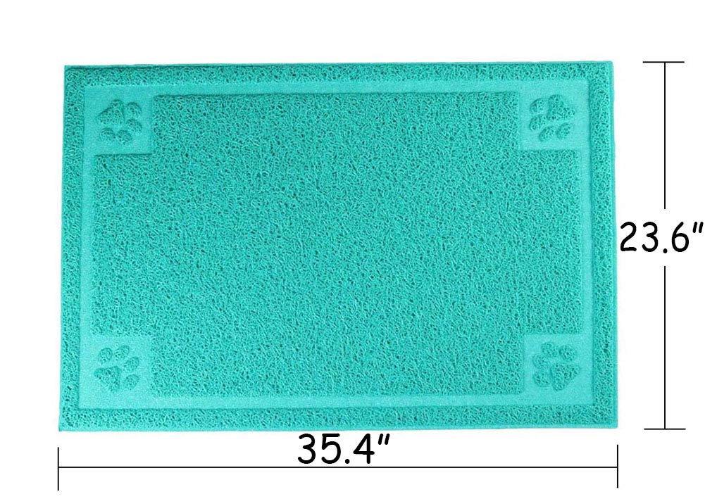 Darkyazi Pet Feeding Mat Large For Dogs And Cats,24''  36'' Flexible And Easy To Clean Feeding Mat,Best For Non Slip Waterproof