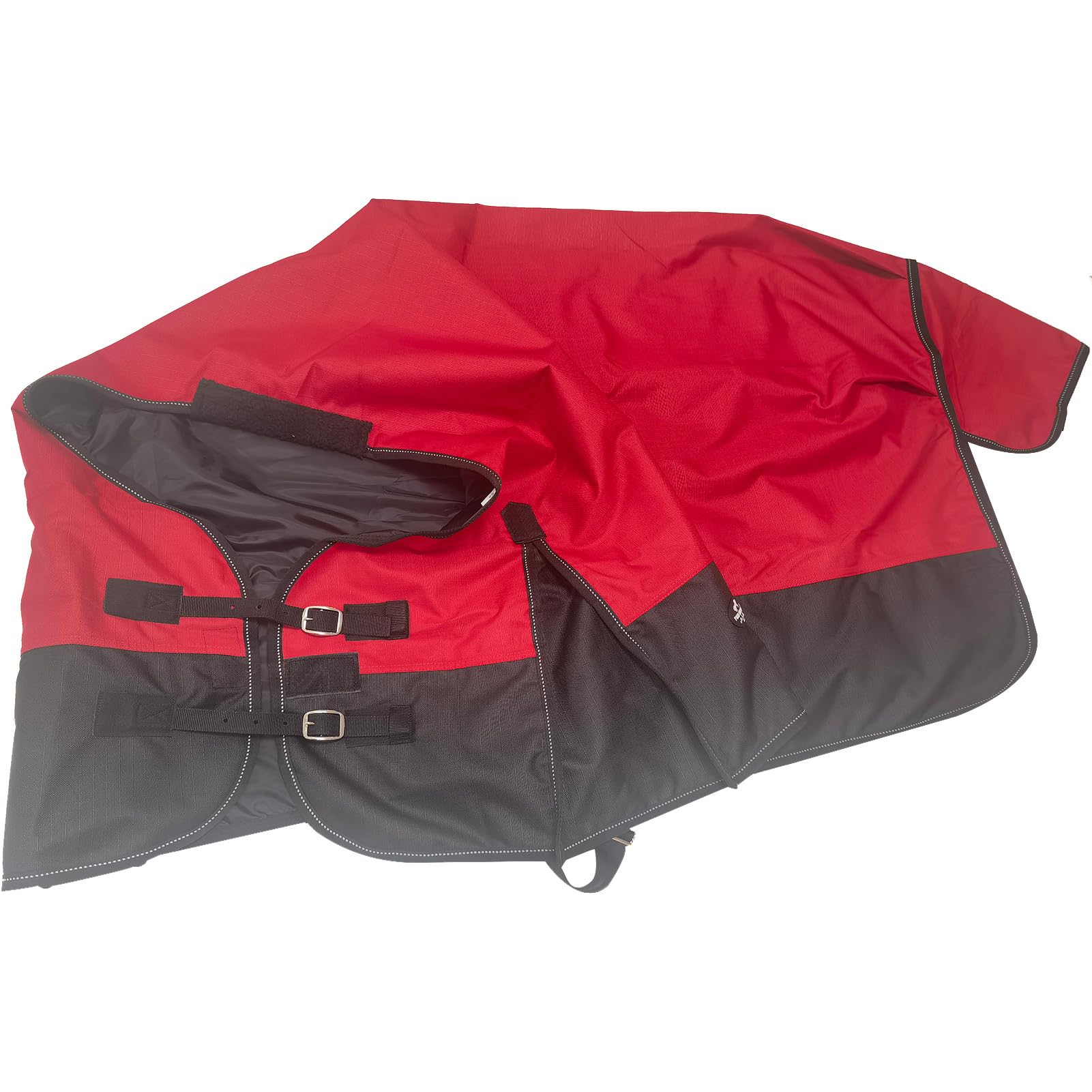 1200Denier Waterproof And Breathable Horse Sheet Tgw Riding Horse Blanket Standard Neck Turnout Sheet (80'', Red)