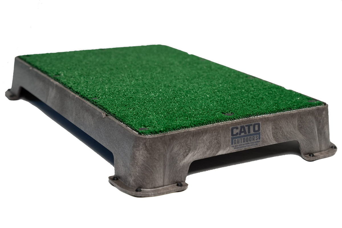 Cato Board - Dog Training Platform (Brown, Turf Surface)