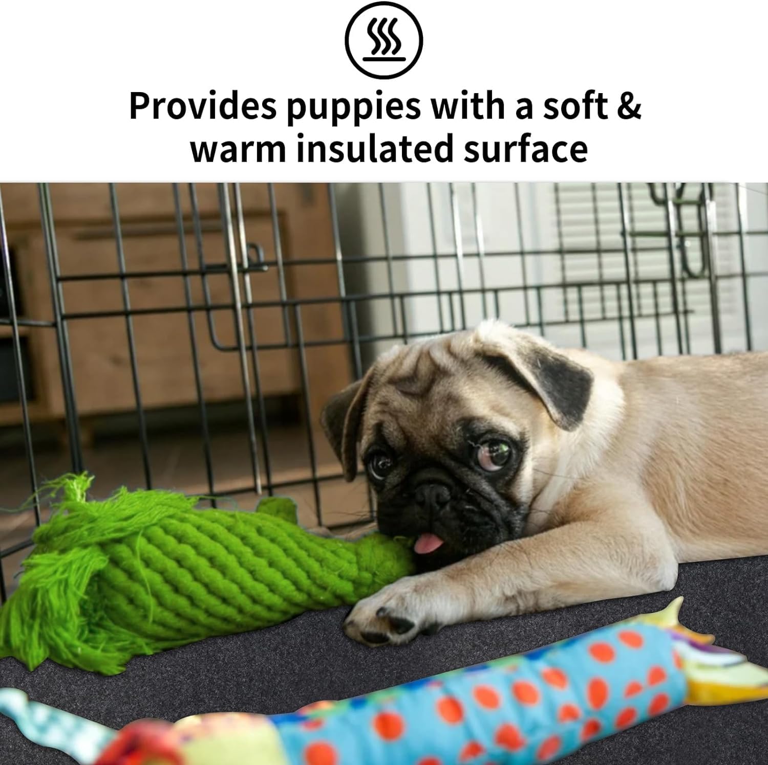 Dog Playpen Mat Pads, Puppy Pads for Dogs Training, Housebreaking, Incontinence, Kennel, Reusable, Absorbent, Waterproof, Non-Sl