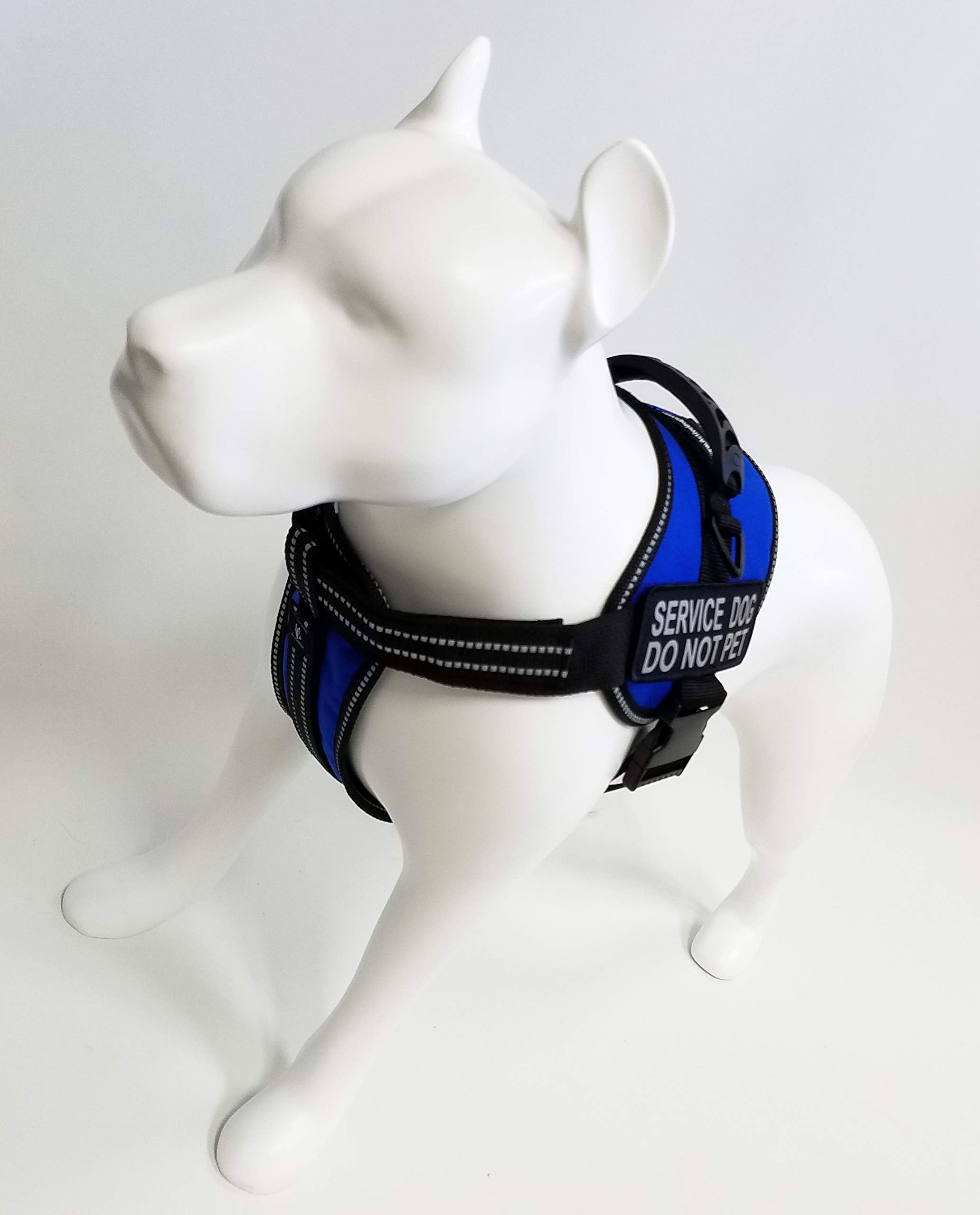 Activedogs Service Dog Vest Harness - Padded Air-Tech Dog Harness Service Dog Vest Reflective - No Pull Dog Harness For Large Dogs - Heavy-Duty Extra Large Service Dog Vest Xl Girth 29'-40' Royal Blue