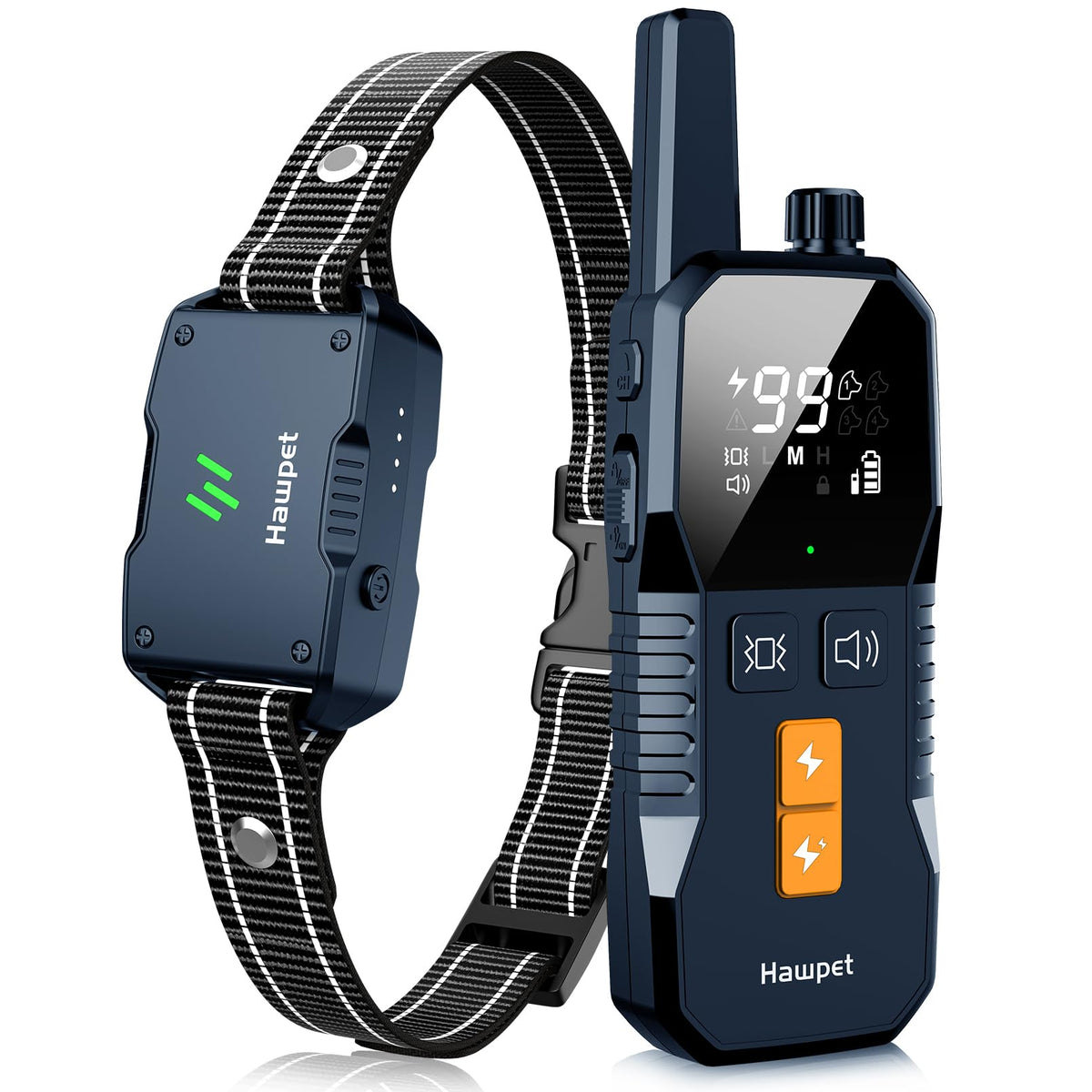 Dog Shock Collar With Remote Control - 4000Ft Waterproof Electric Collar With 4 Training Modes And Security Lock