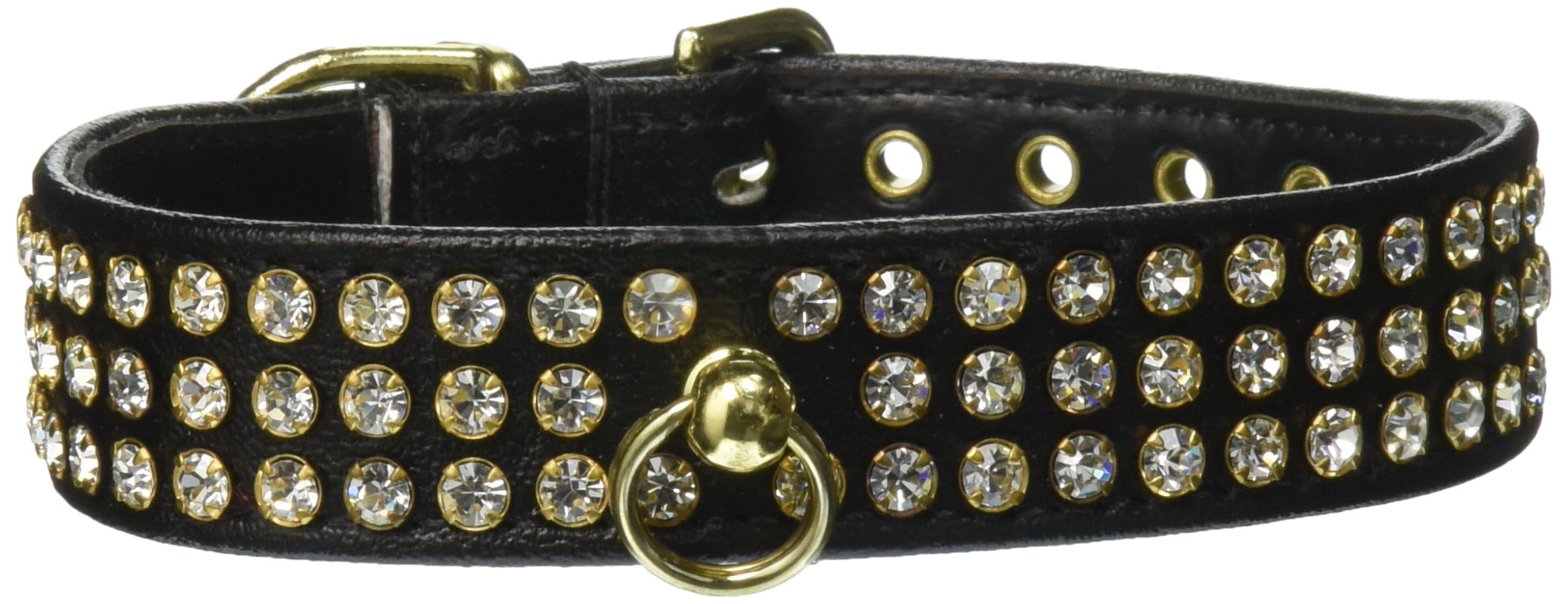 Dog, Puppy & Pet Collar, 73 Clear Crystal Jewelry Set Black 14