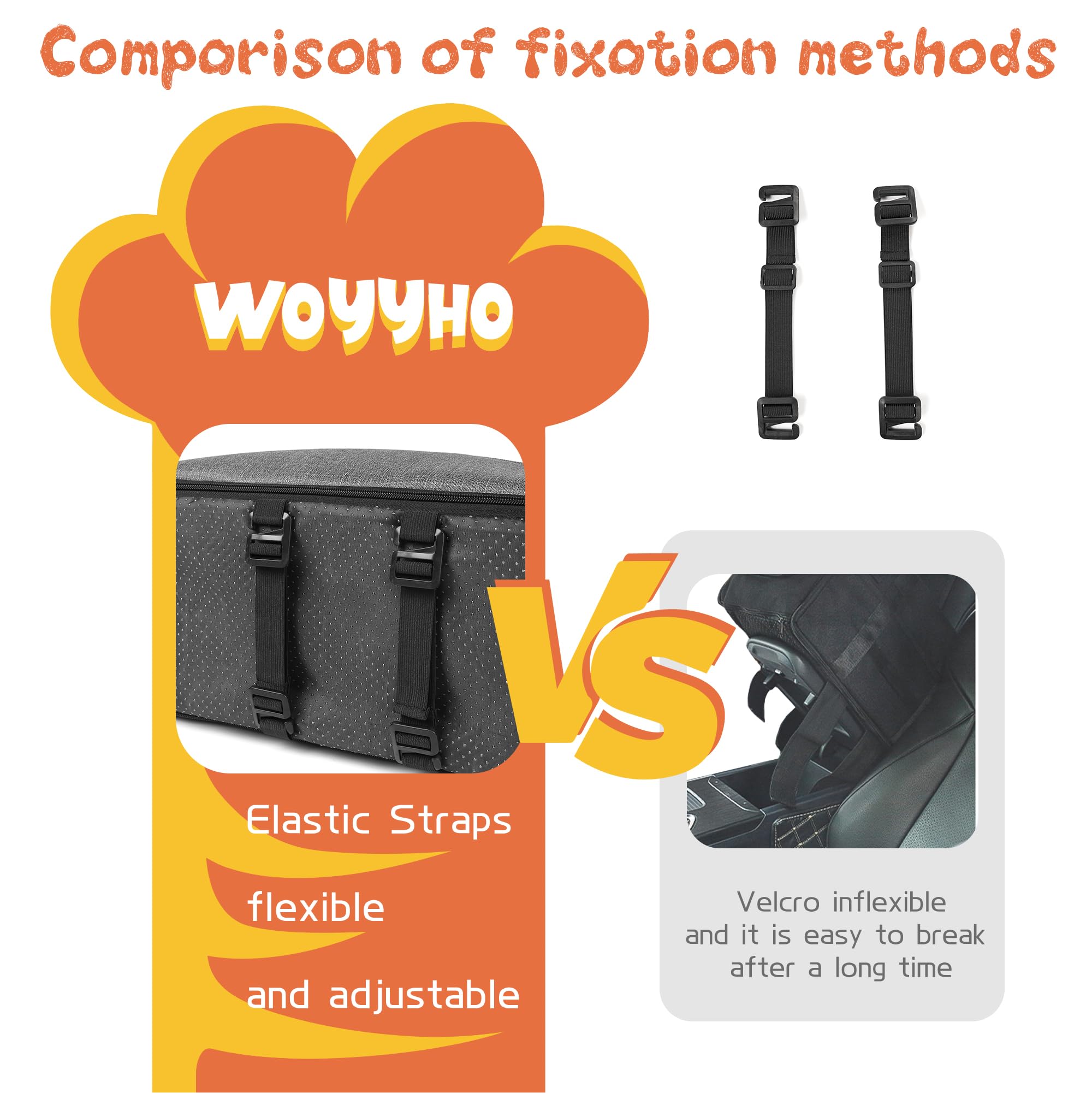 Woyyho Center Console Dog Car Seat Waterproof And Easy Clean Dog Car Seat For Small Dogs Thickened Pu Leather Dog Car Seat With Adjustable Safety Belt (Up To 14 Lbs), Grey